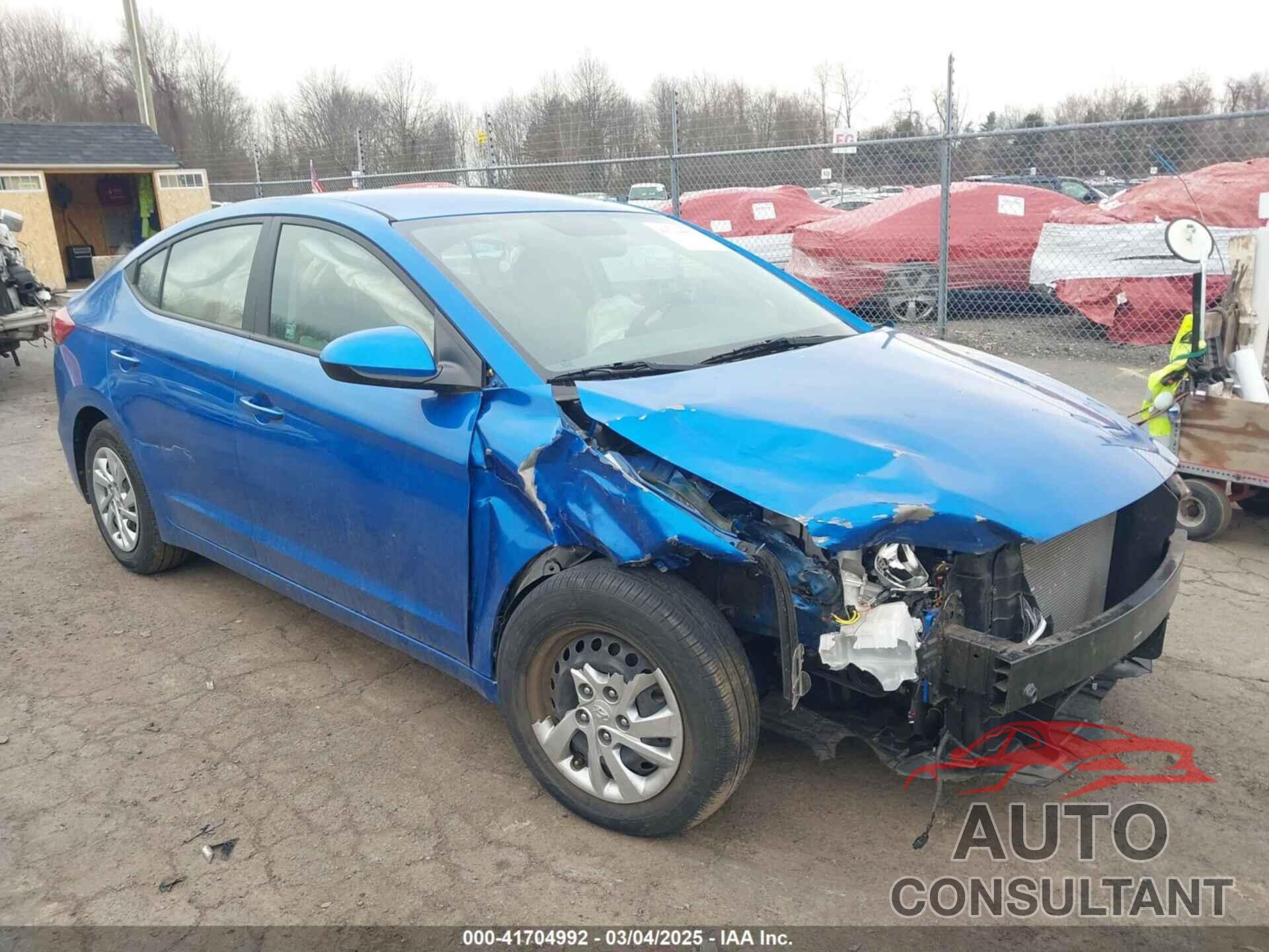 HYUNDAI ELANTRA 2017 - KMHD74LF1HU315829