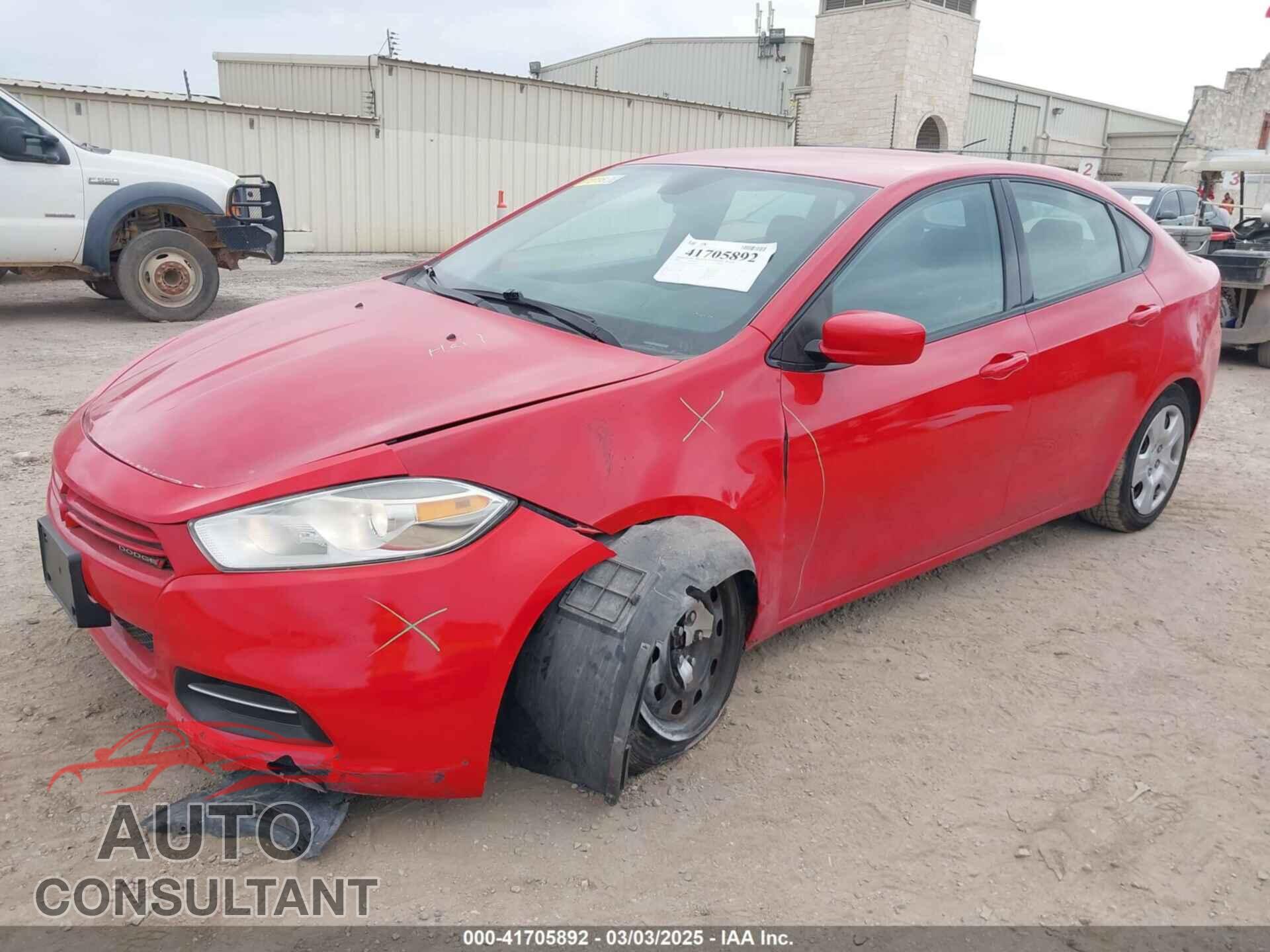 DODGE DART 2016 - 1C3CDFAA9GD703910
