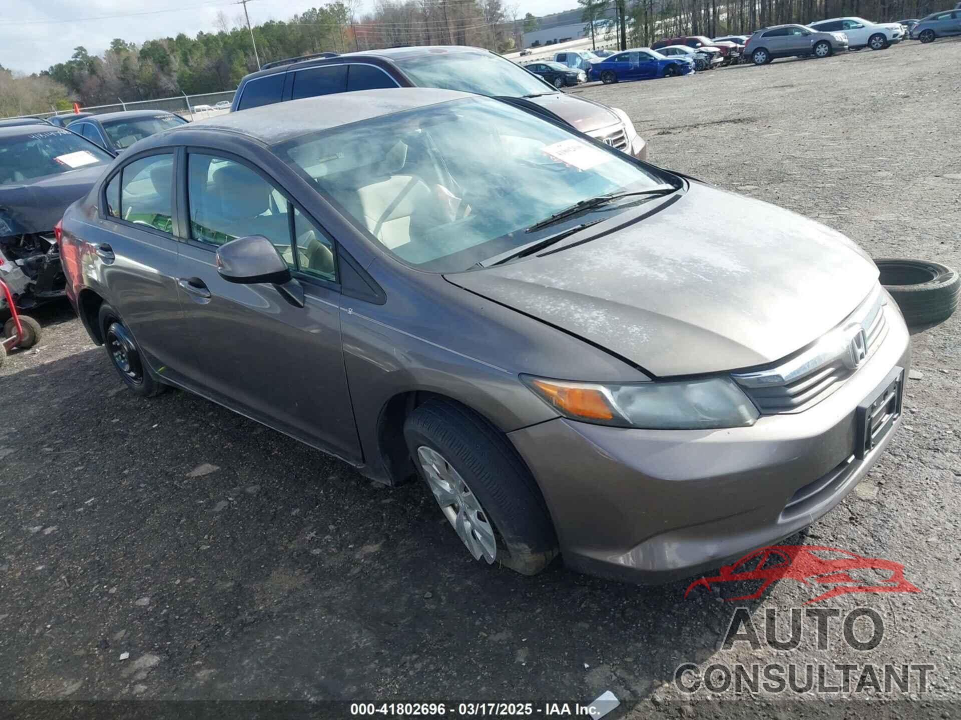 HONDA CIVIC 2012 - 2HGFB2F51CH578001