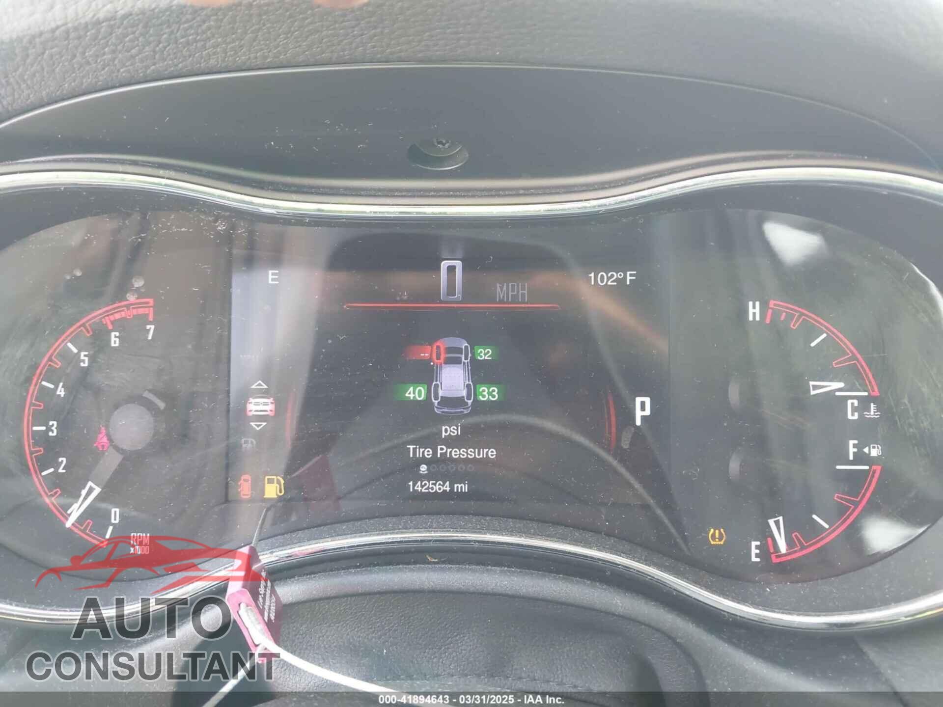 DODGE DURANGO 2015 - 1C4SDHCT0FC953395