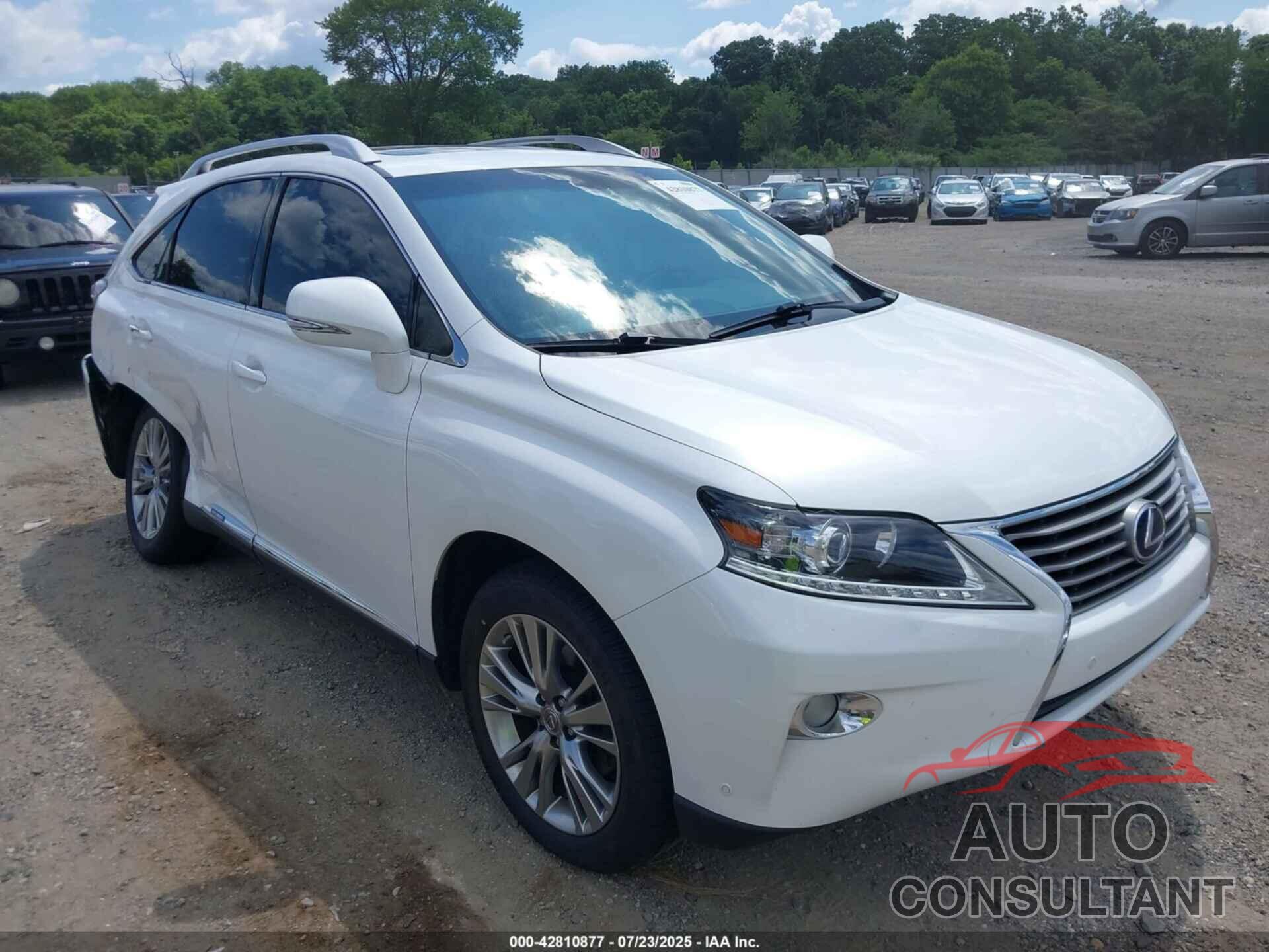 LEXUS RX 450H 2013 - JTJBC1BA9D2063648