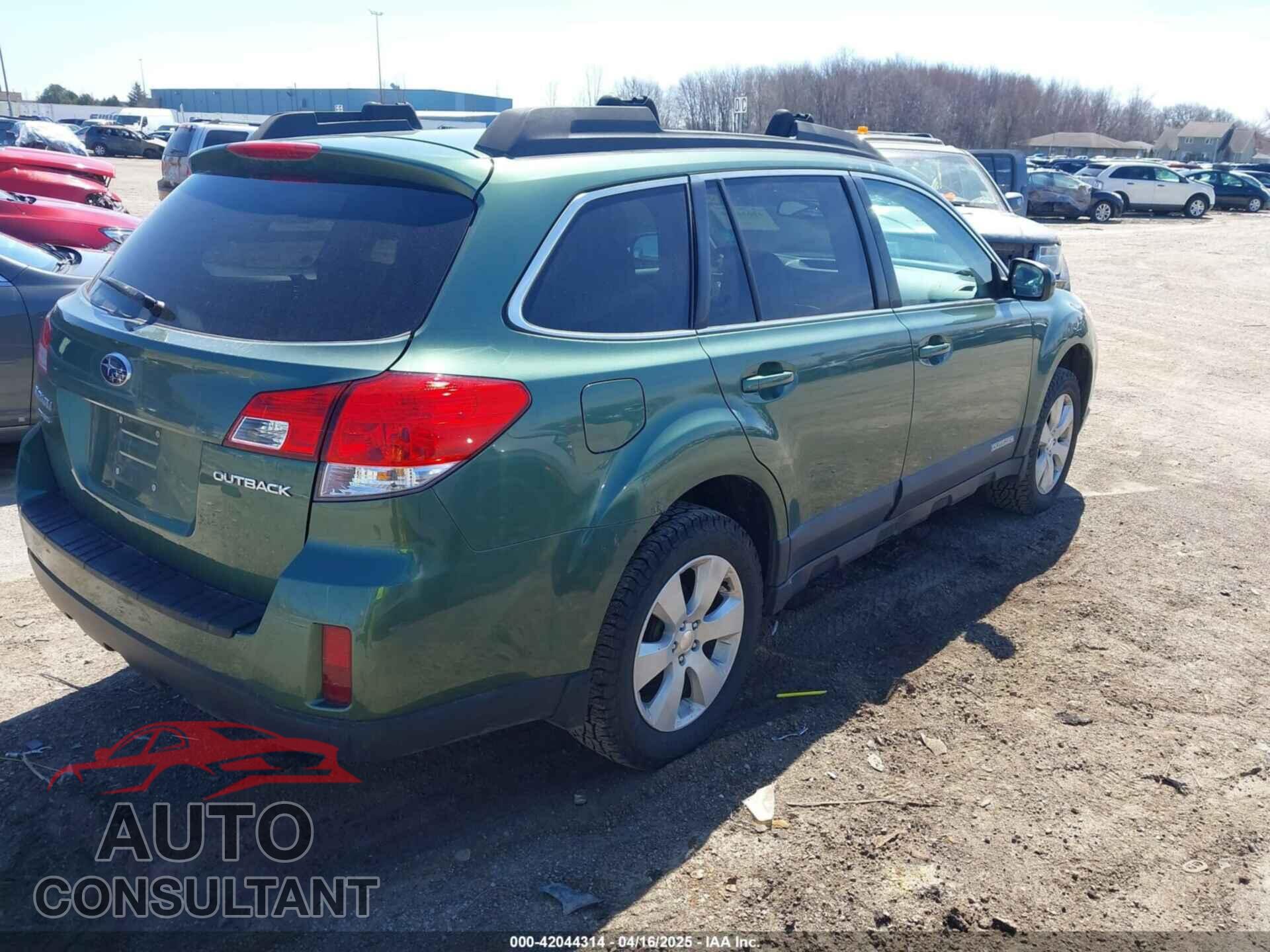 SUBARU OUTBACK 2011 - 4S4BRCCC0B3323175