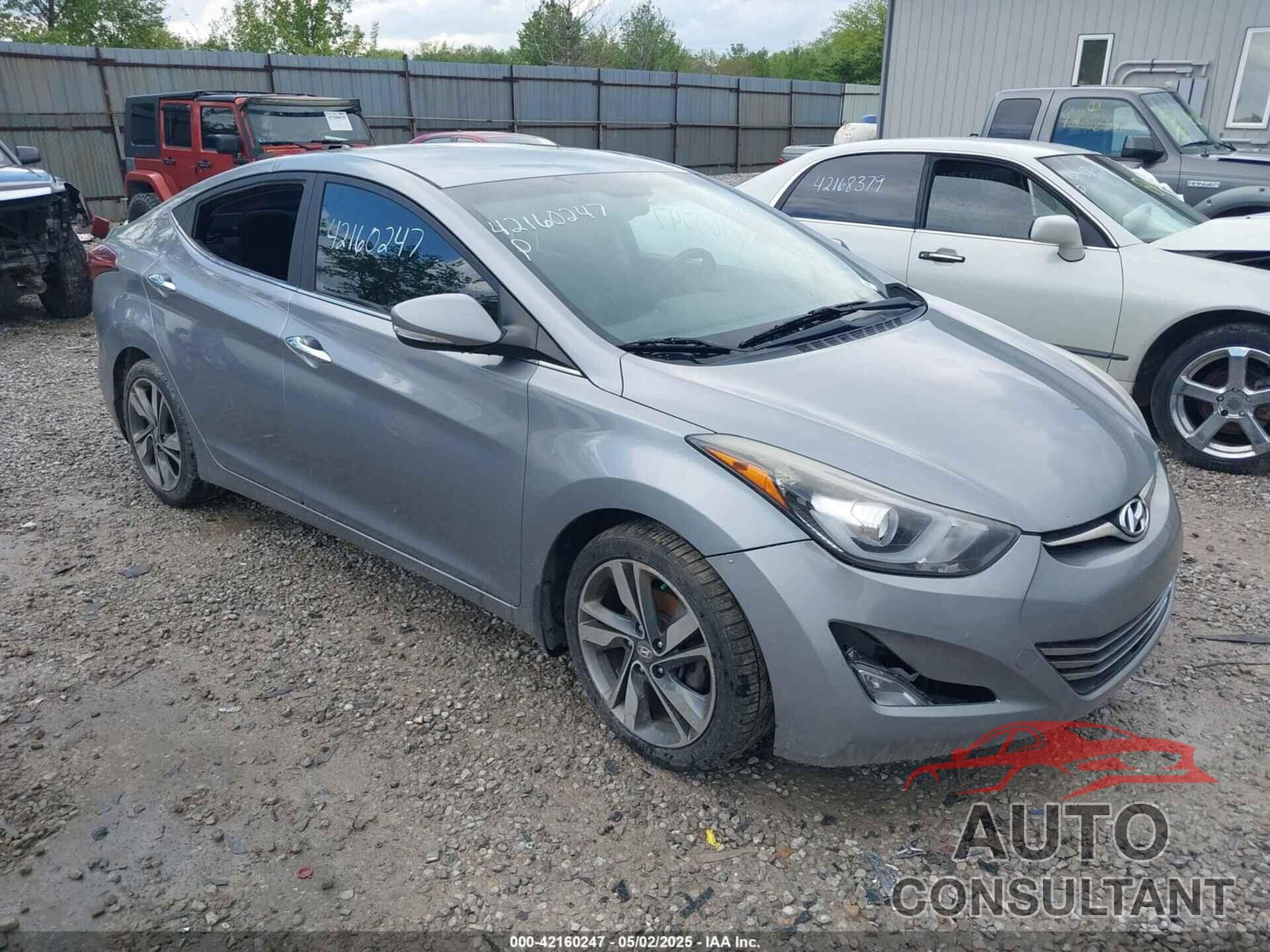 HYUNDAI ELANTRA 2014 - KMHDH4AEXEU178442