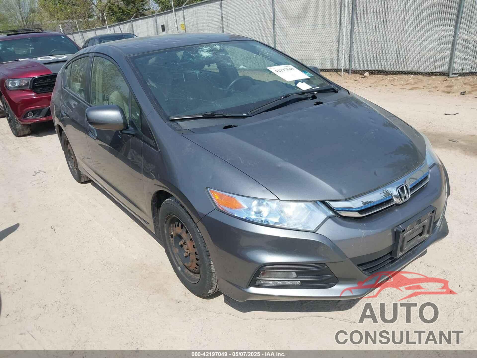 HONDA INSIGHT 2012 - JHMZE2H54CS004239