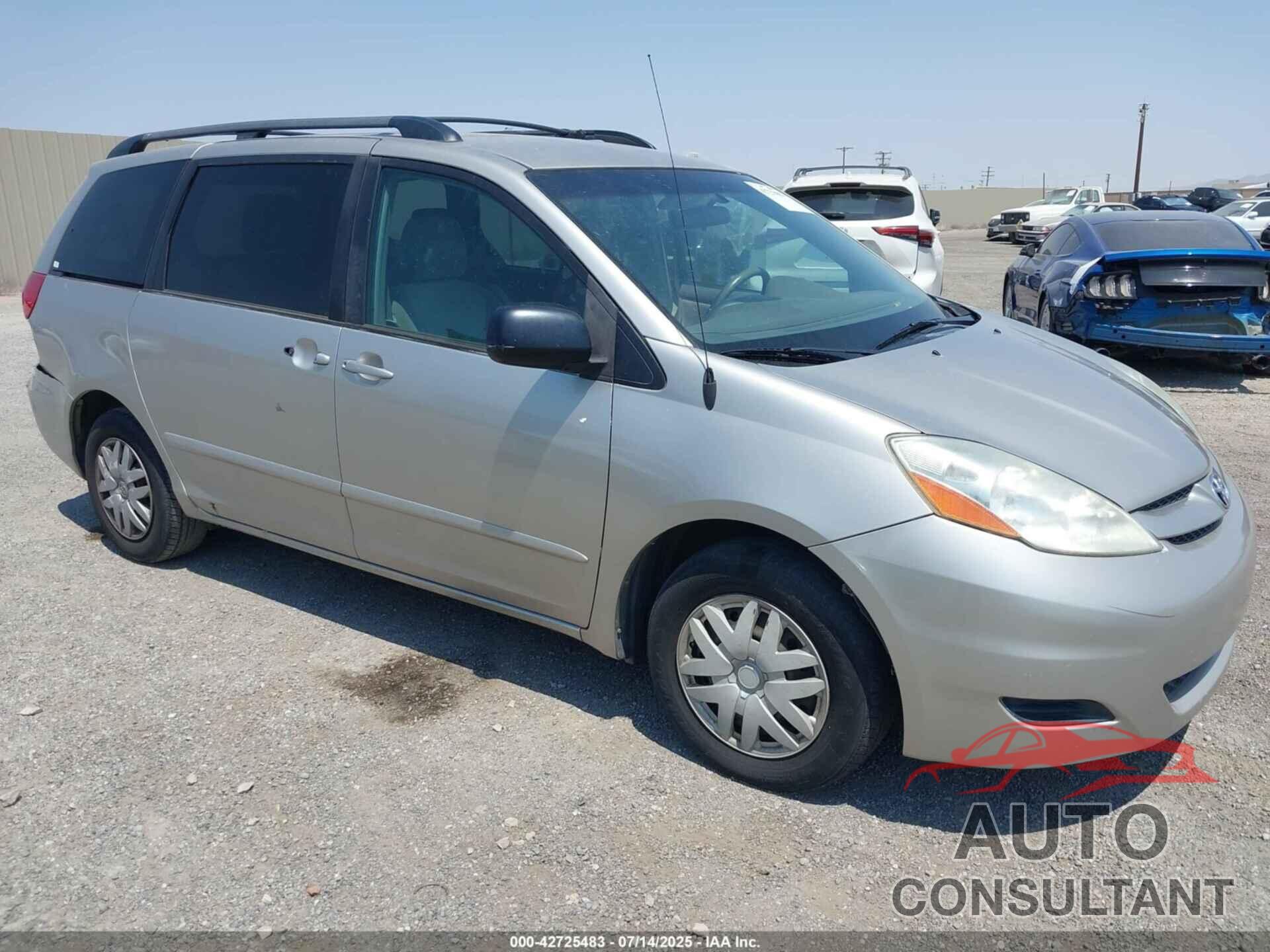TOYOTA SIENNA 2009 - 5TDZK23C49S288425