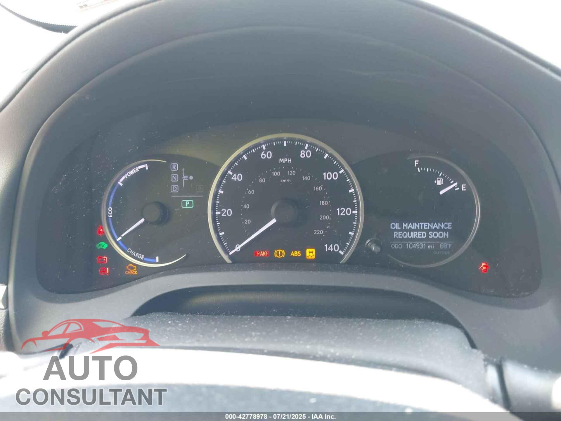 LEXUS CT 2012 - JTHKD5BH4C2113552