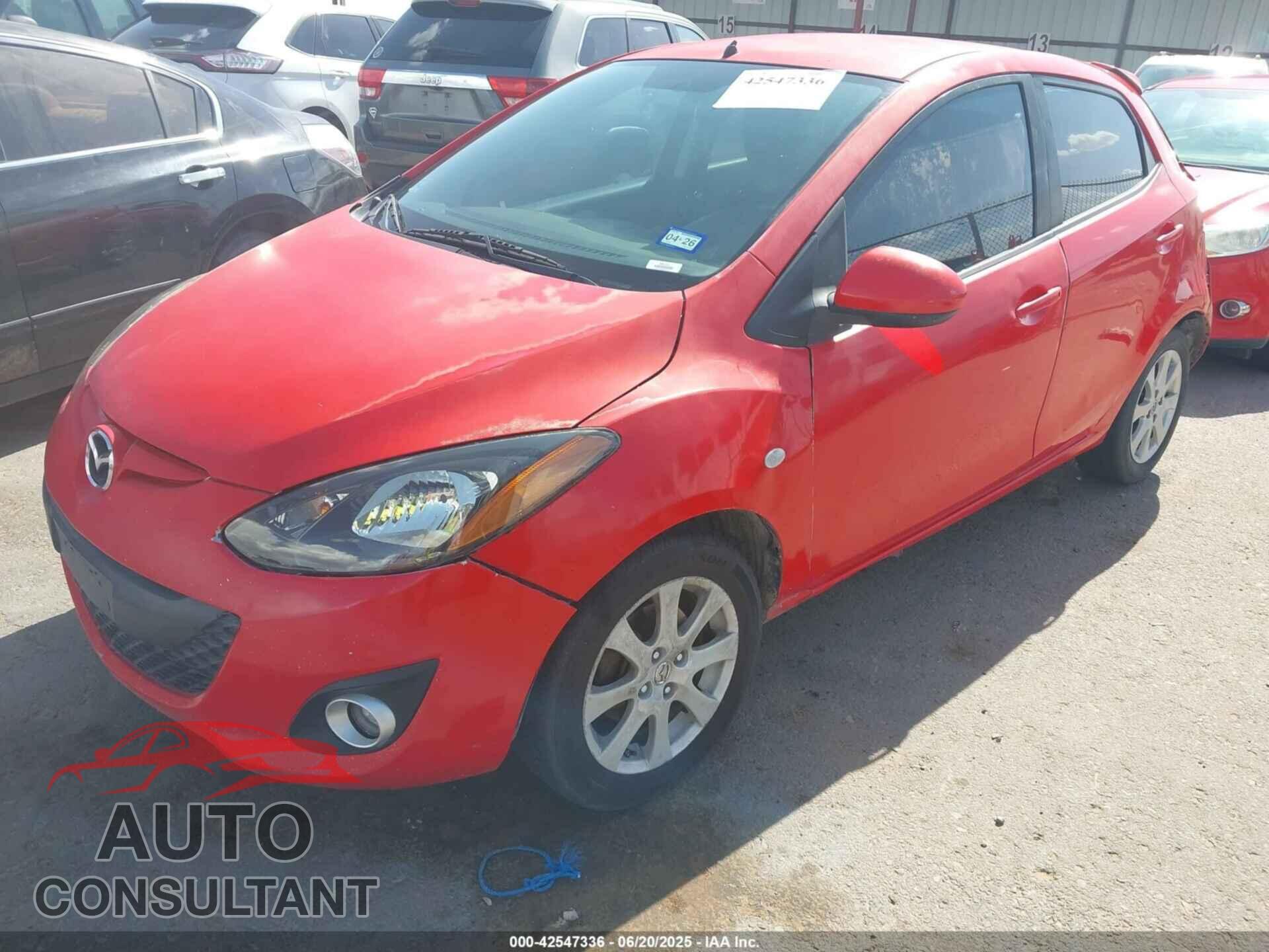 MAZDA MAZDA2 2012 - JM1DE1LZ7C0141879
