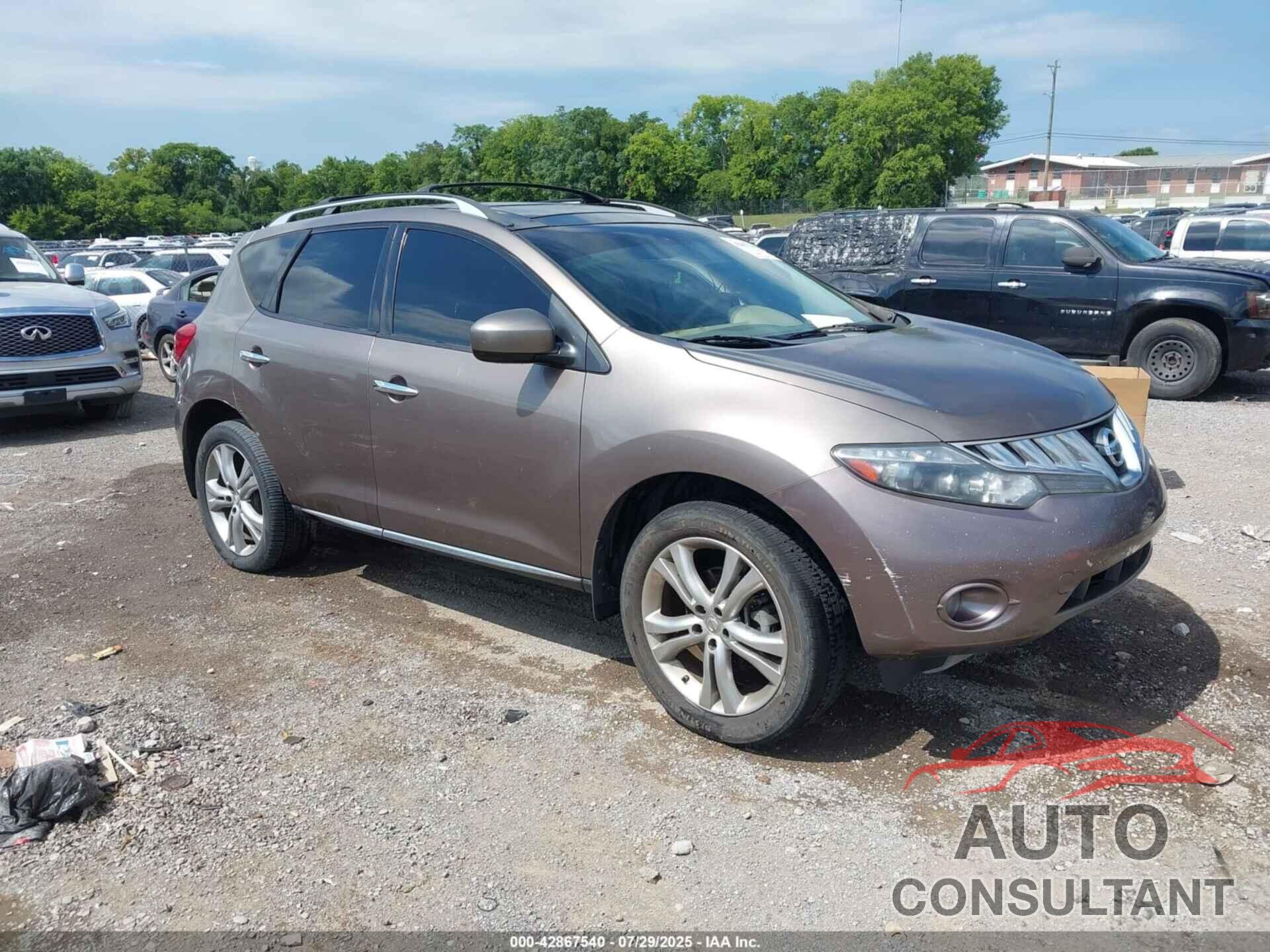 NISSAN MURANO 2010 - JN8AZ1MWXAW134435