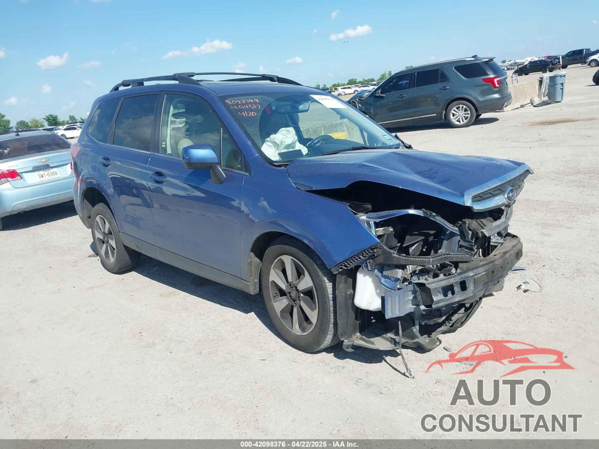 SUBARU FORESTER 2017 - JF2SJAJC1HH494517