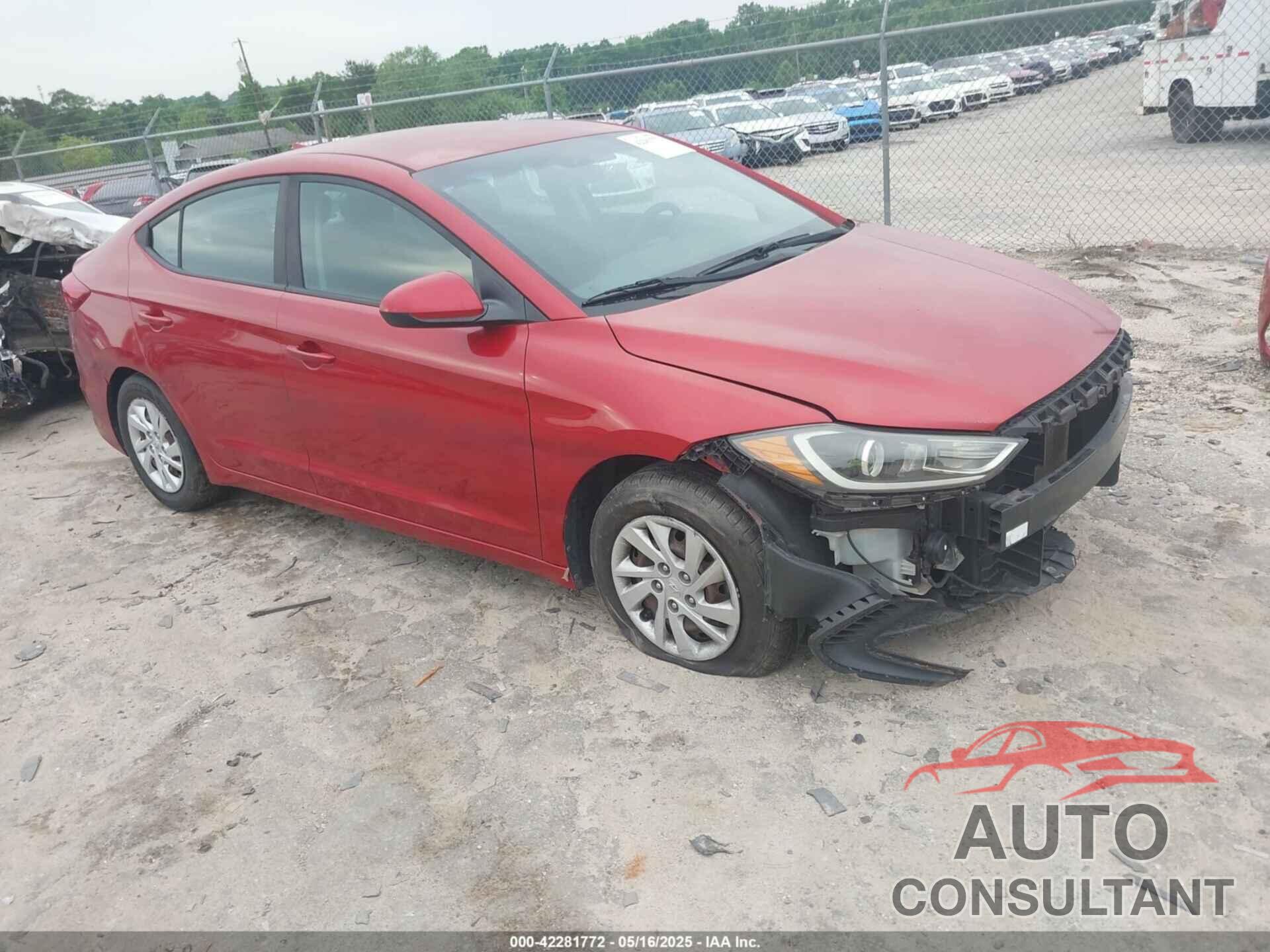 HYUNDAI ELANTRA 2017 - 5NPD74LF5HH106415