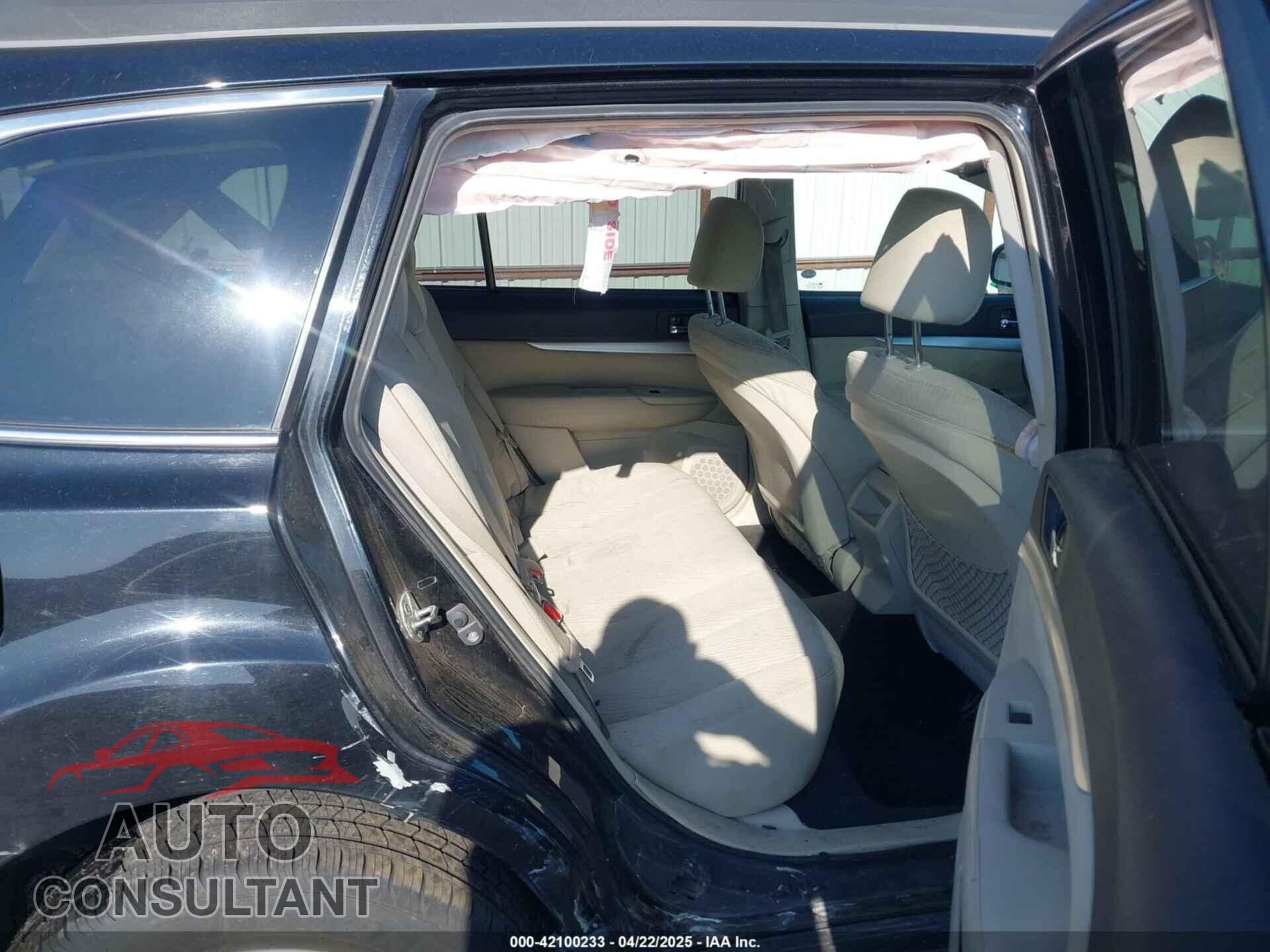 SUBARU OUTBACK 2011 - 4S4BRBFC3B3362168