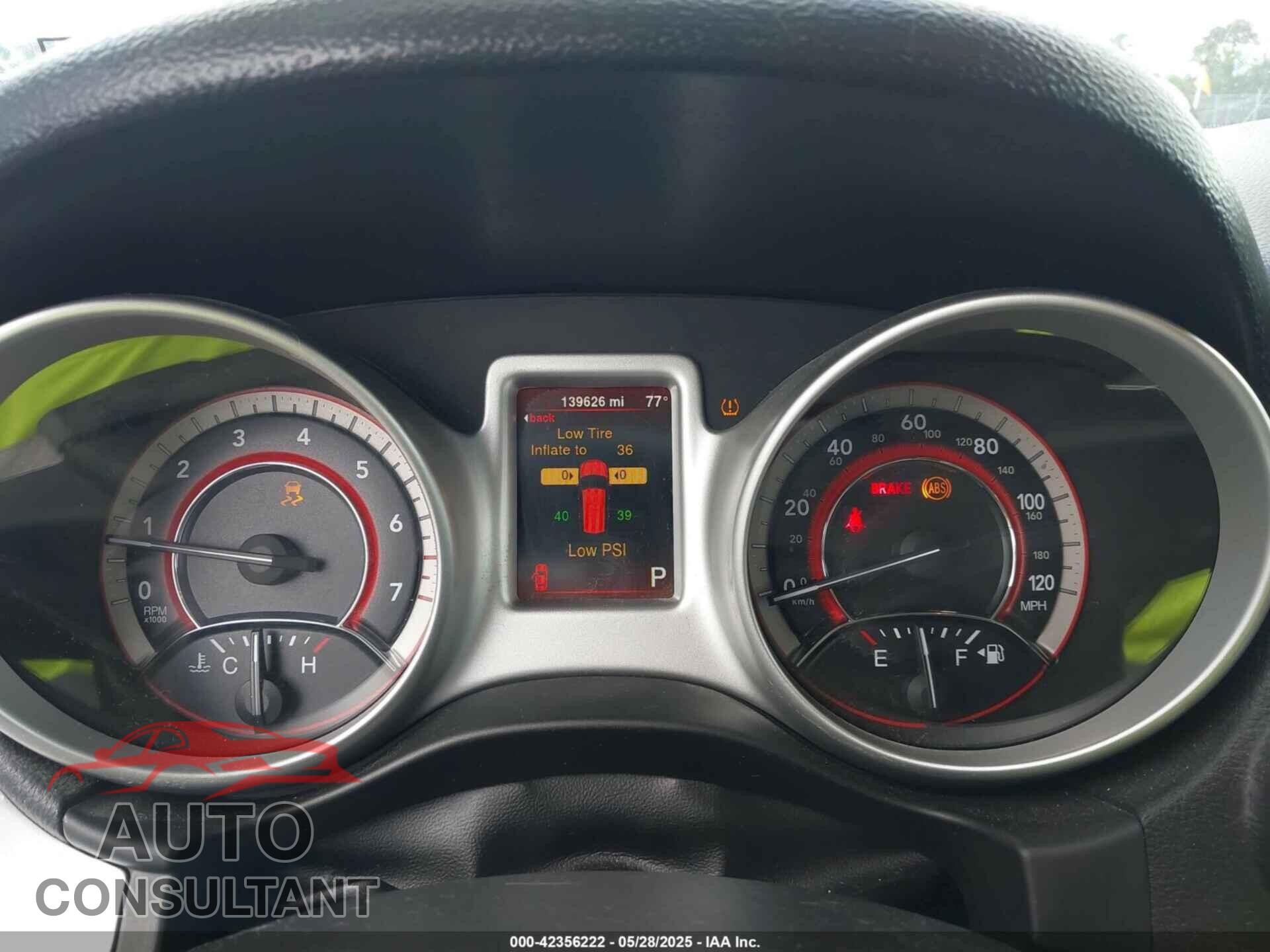 DODGE JOURNEY 2015 - 3C4PDCBB1FT577943