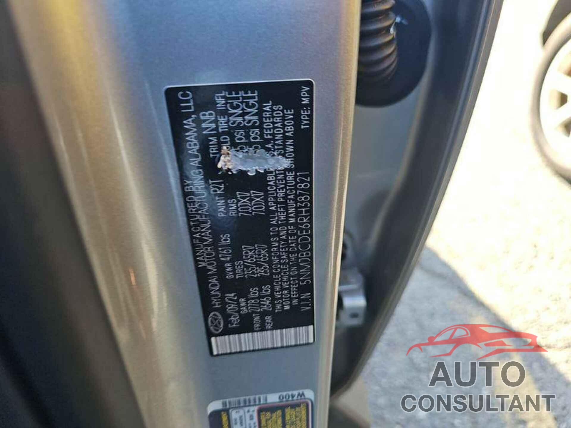 HYUNDAI TUCSON 2024 - 5NMJBCDE6RH387821