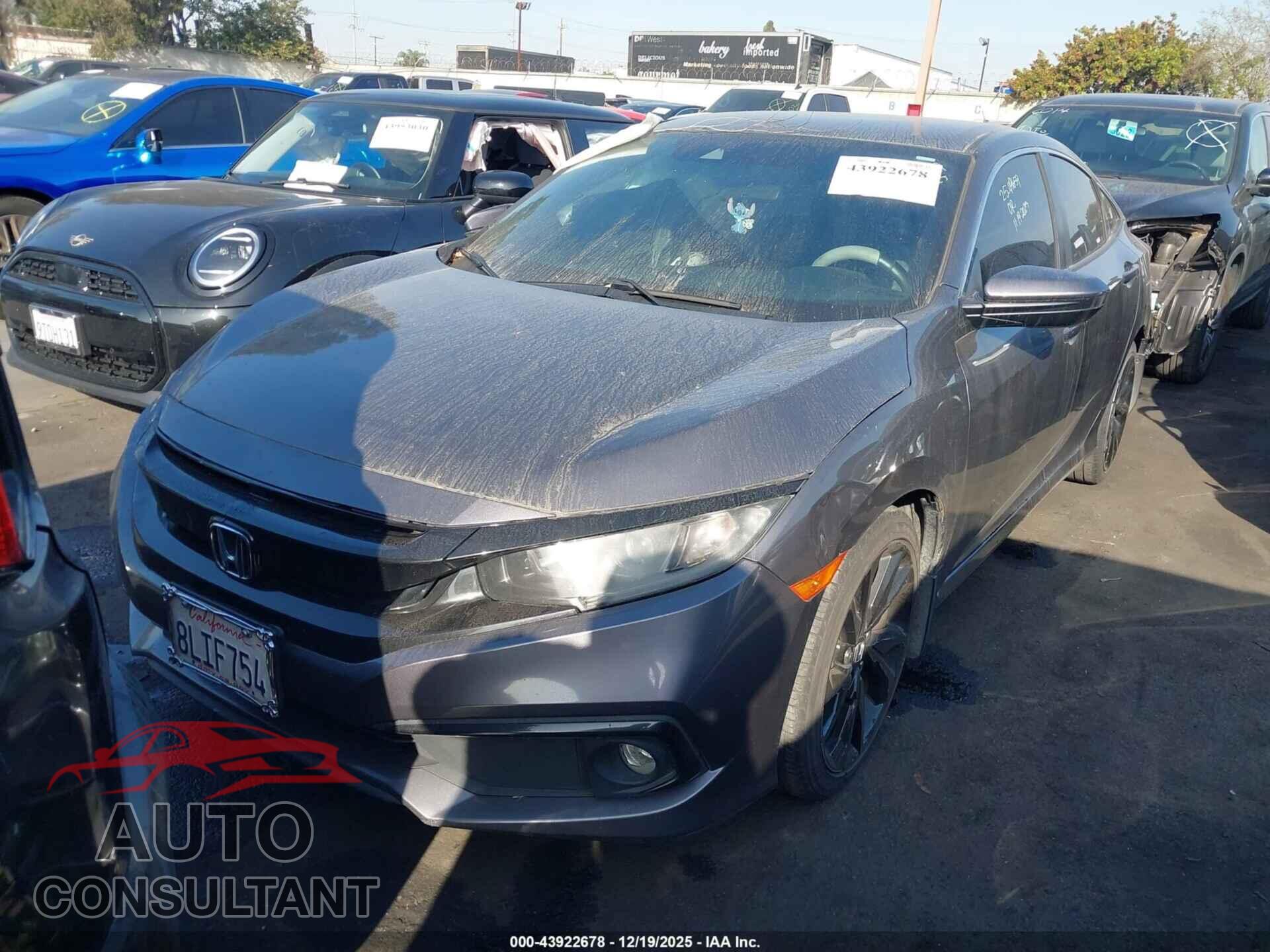 HONDA CIVIC 2019 - 2HGFC2F8XKH572302