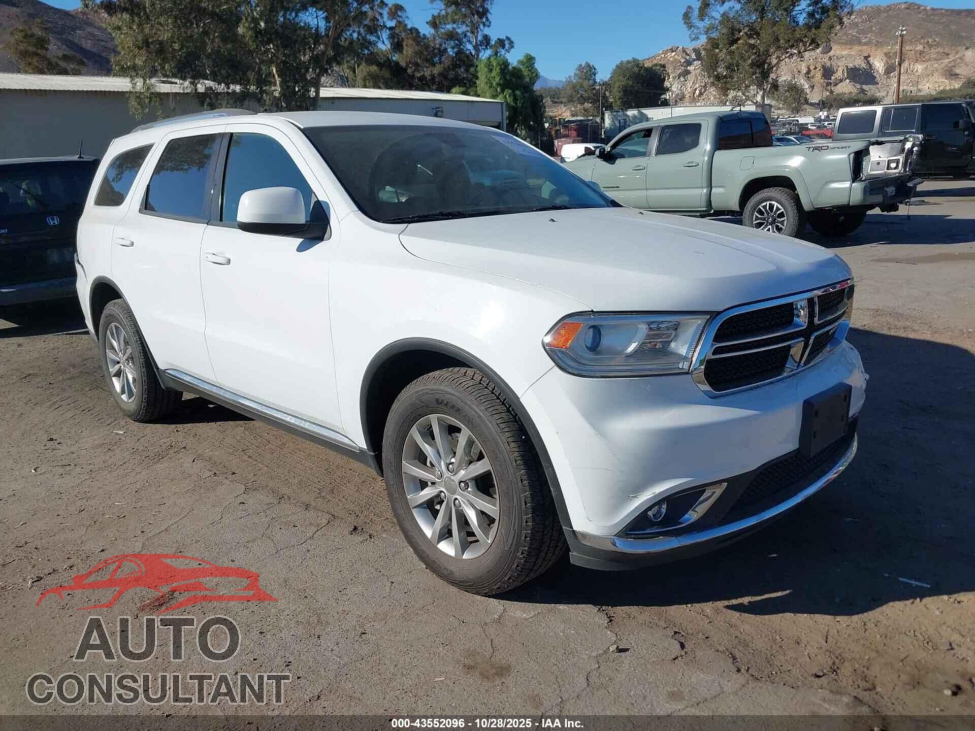 DODGE DURANGO 2017 - 1C4RDHAG8HC944807