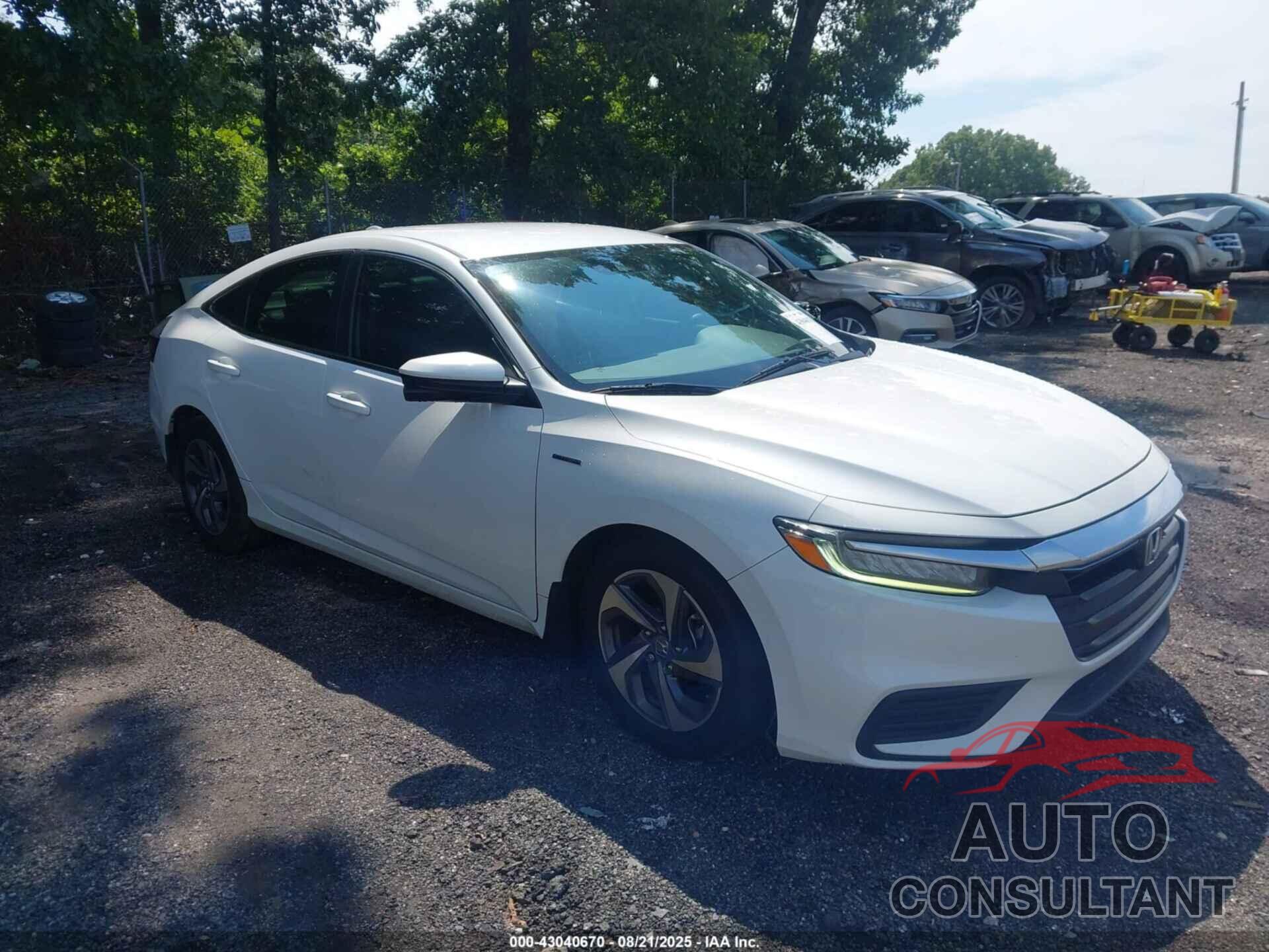 HONDA INSIGHT 2019 - 19XZE4F55KE015106