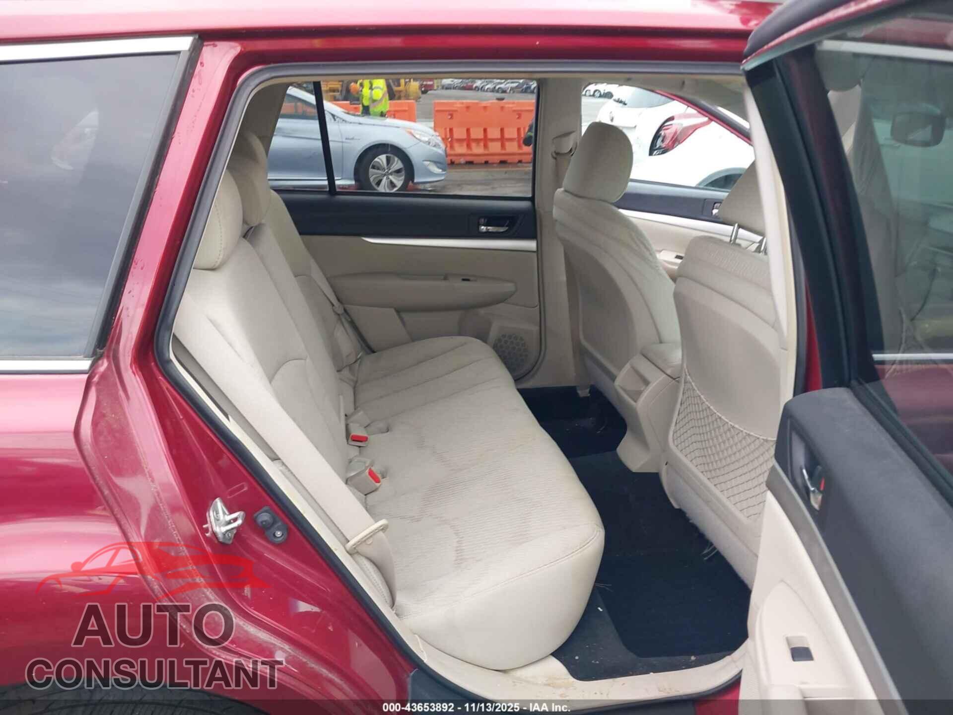 SUBARU OUTBACK 2011 - 4S4BRCCC4B3340450