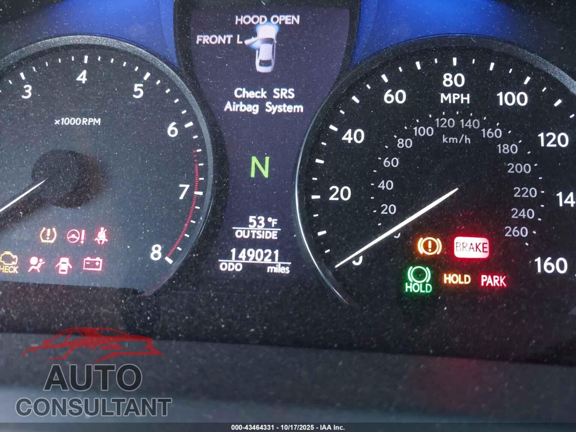 LEXUS LS 460 2013 - JTHBL5EF9D5117352