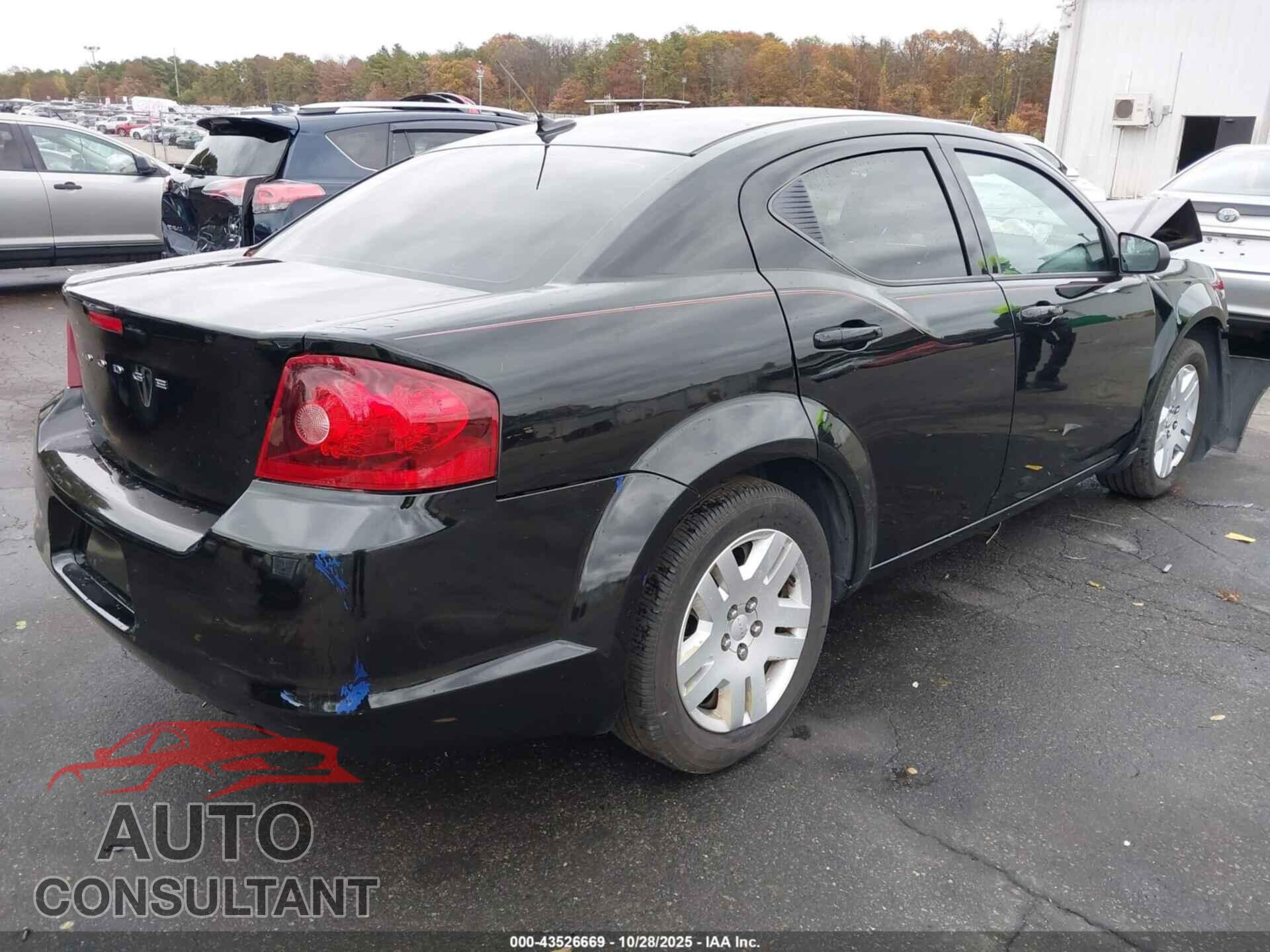 DODGE AVENGER 2013 - 1C3CDZAB6DN720762
