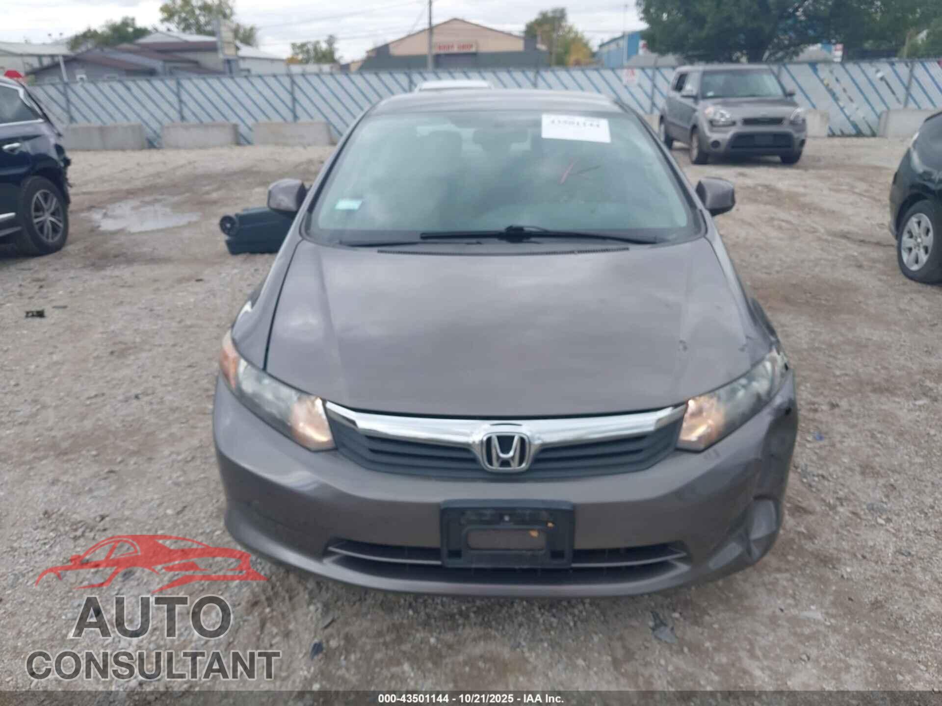 HONDA CIVIC 2012 - 19XFB2F53CE049966