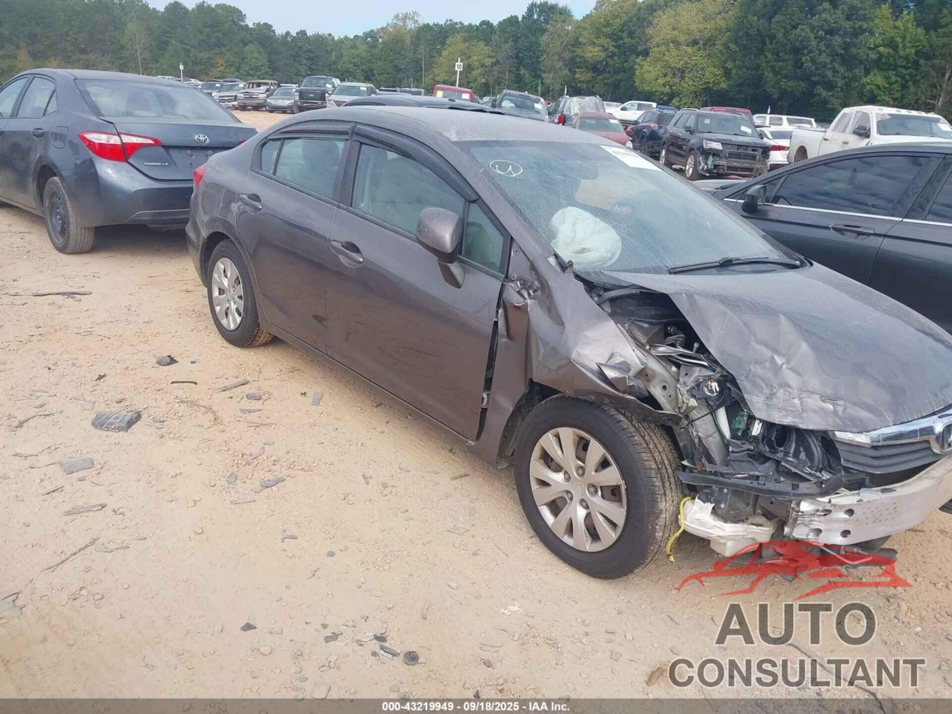 HONDA CIVIC 2012 - 19XFB2F50CE085159