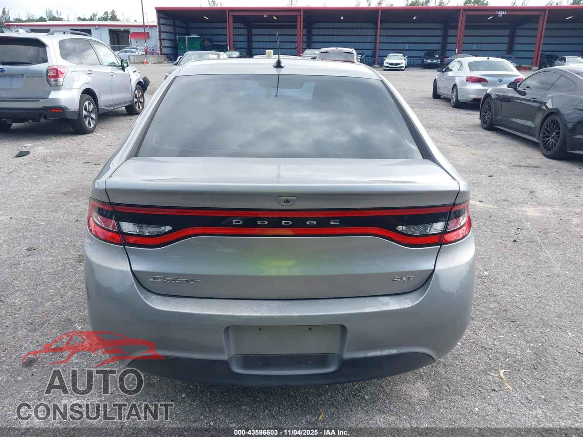DODGE DART 2015 - 1C3CDFBB4FD238510