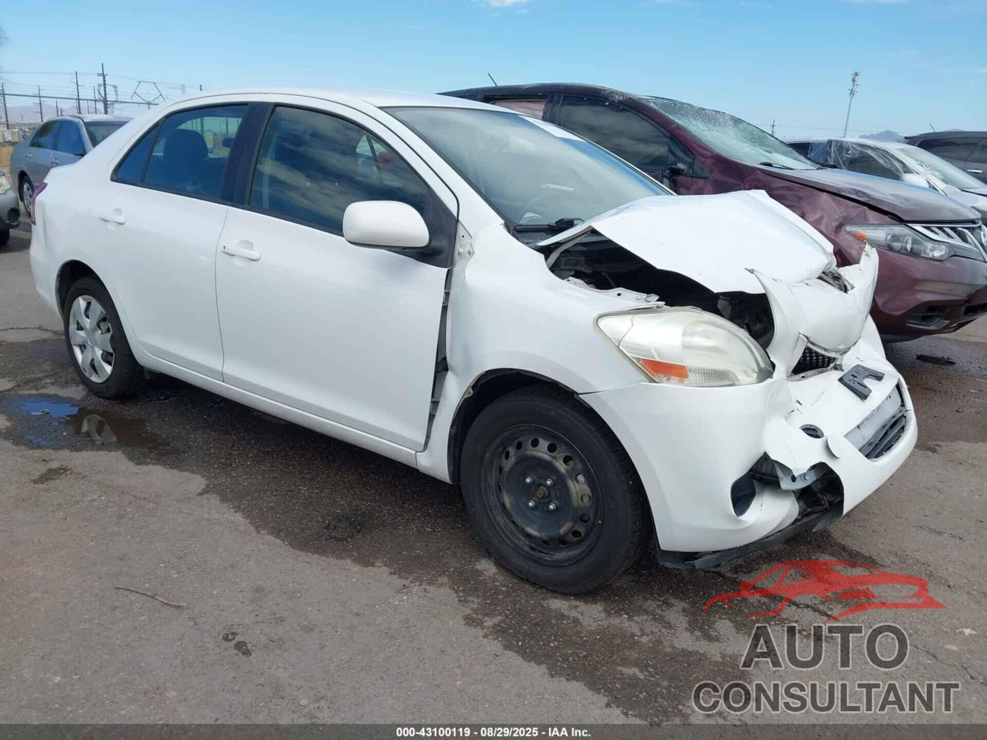 TOYOTA YARIS 2012 - JTDBT4K39CL036707