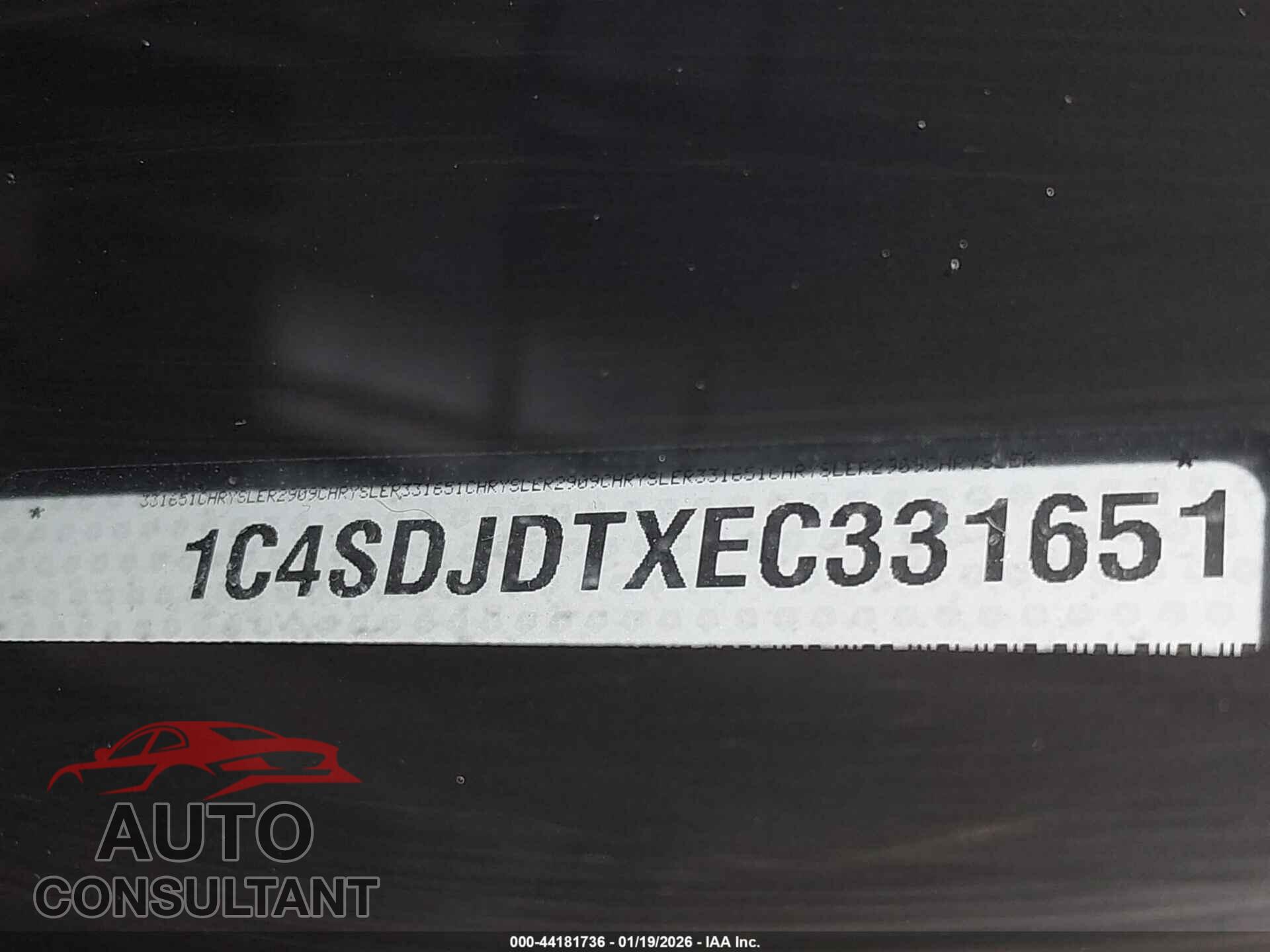 DODGE DURANGO 2014 - 1C4SDJDTXEC331651