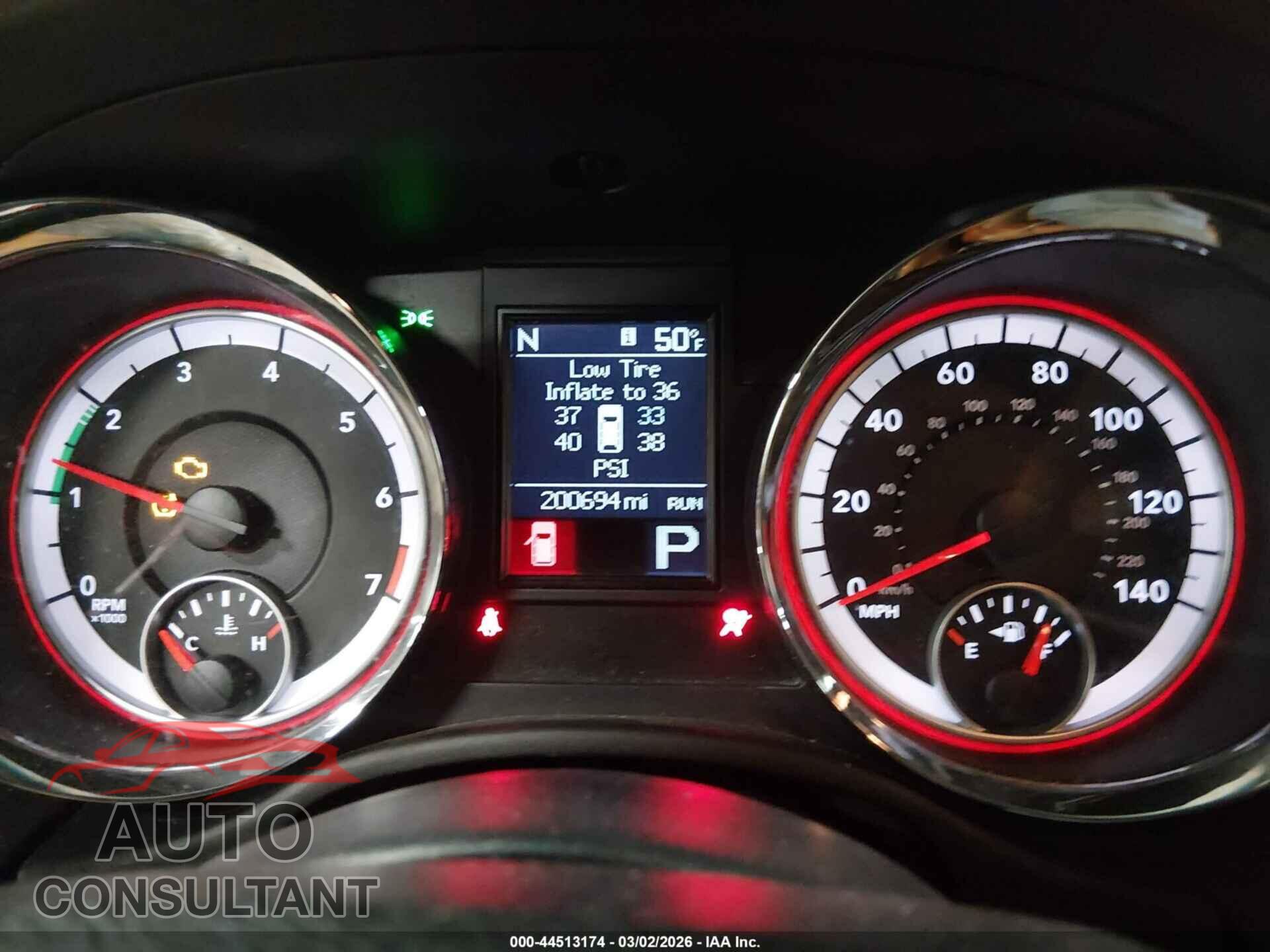 DODGE DURANGO 2013 - 1C4RDJEG5DC603988