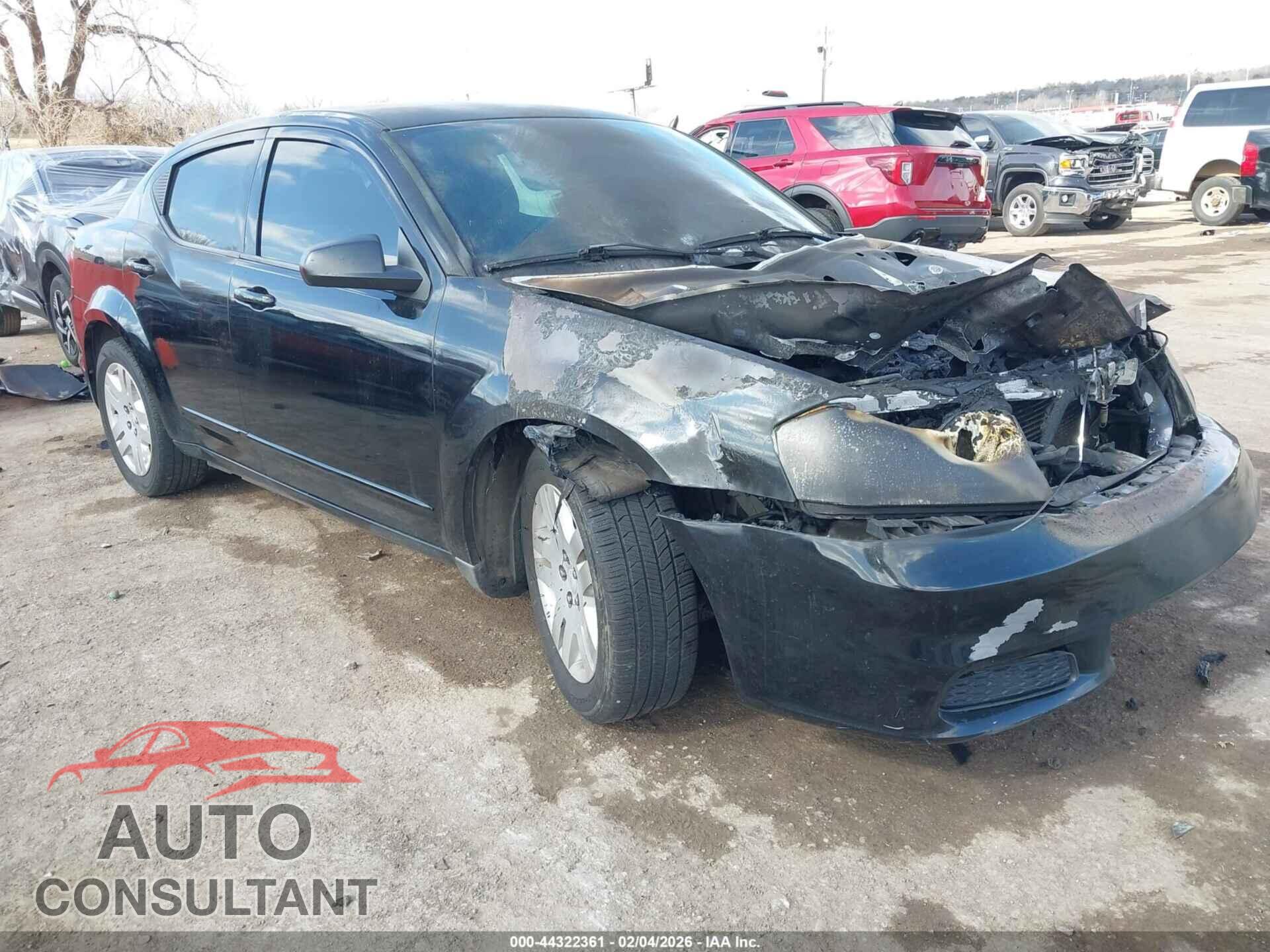 DODGE AVENGER 2012 - 1C3CDZABXCN242571