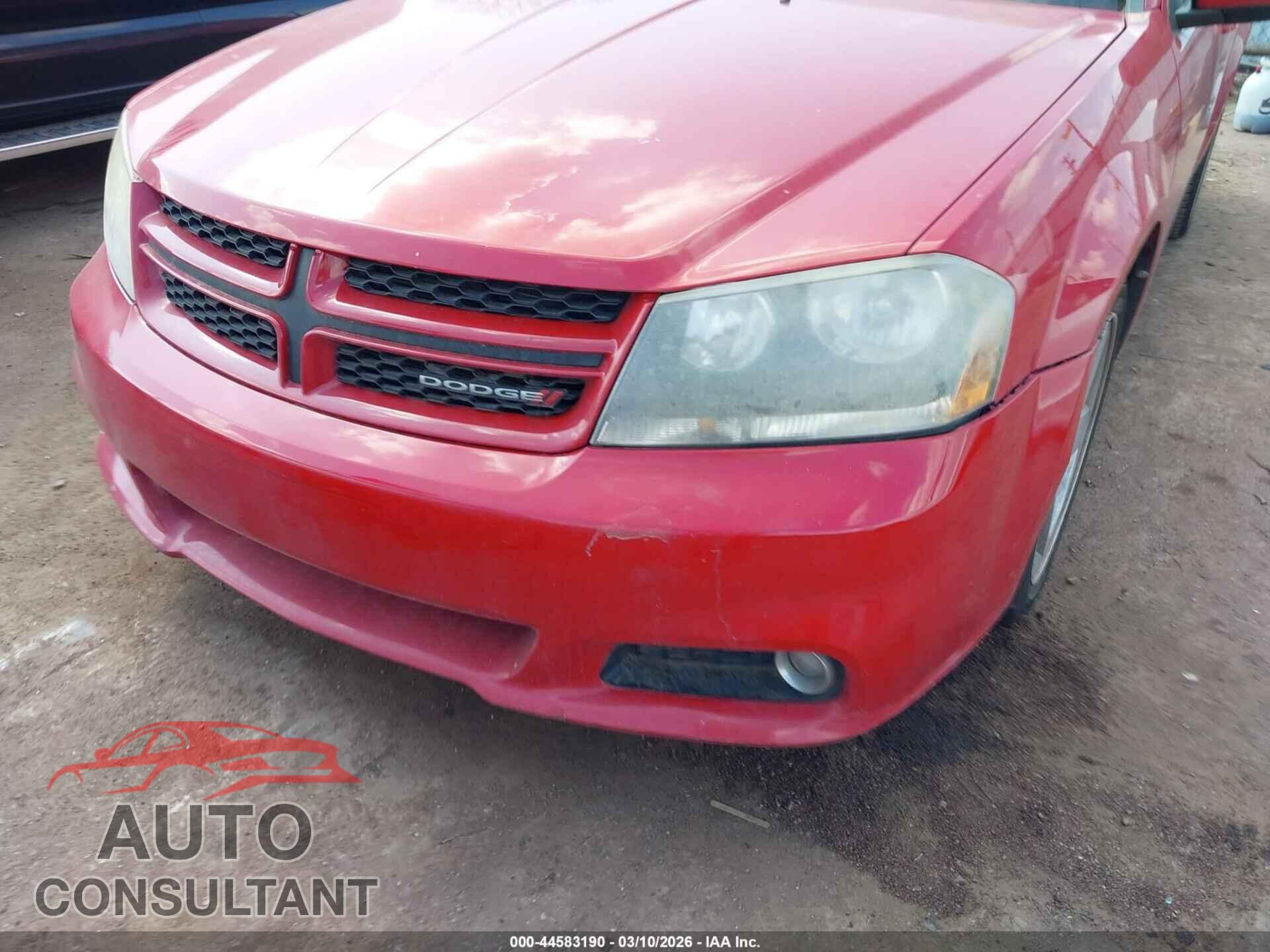 DODGE AVENGER 2013 - 1C3CDZCB8DN716001