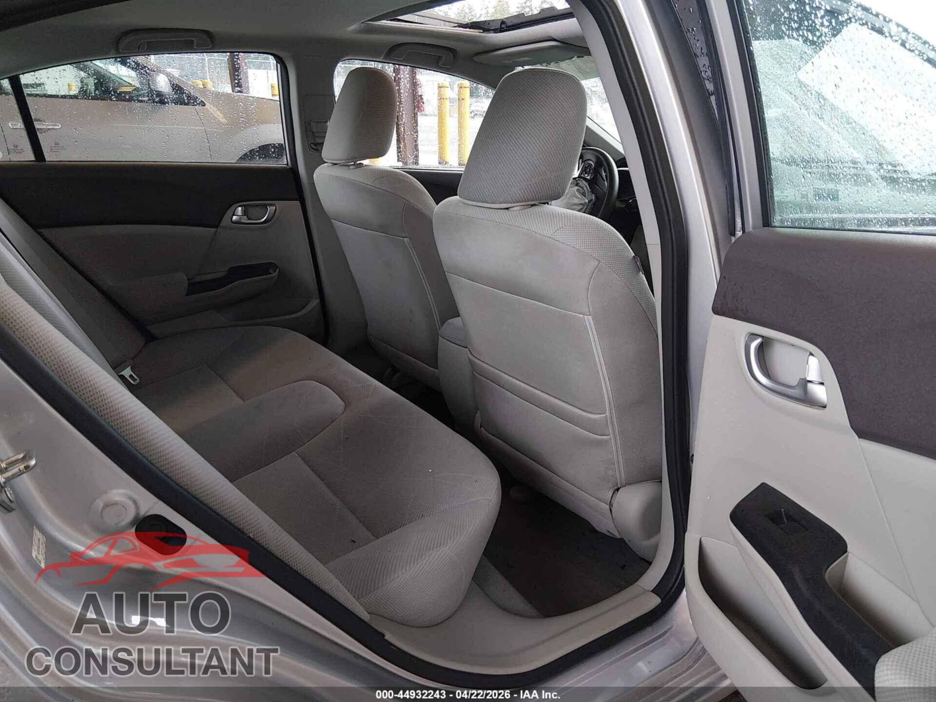 HONDA CIVIC 2012 - 19XFB2F86CE314986