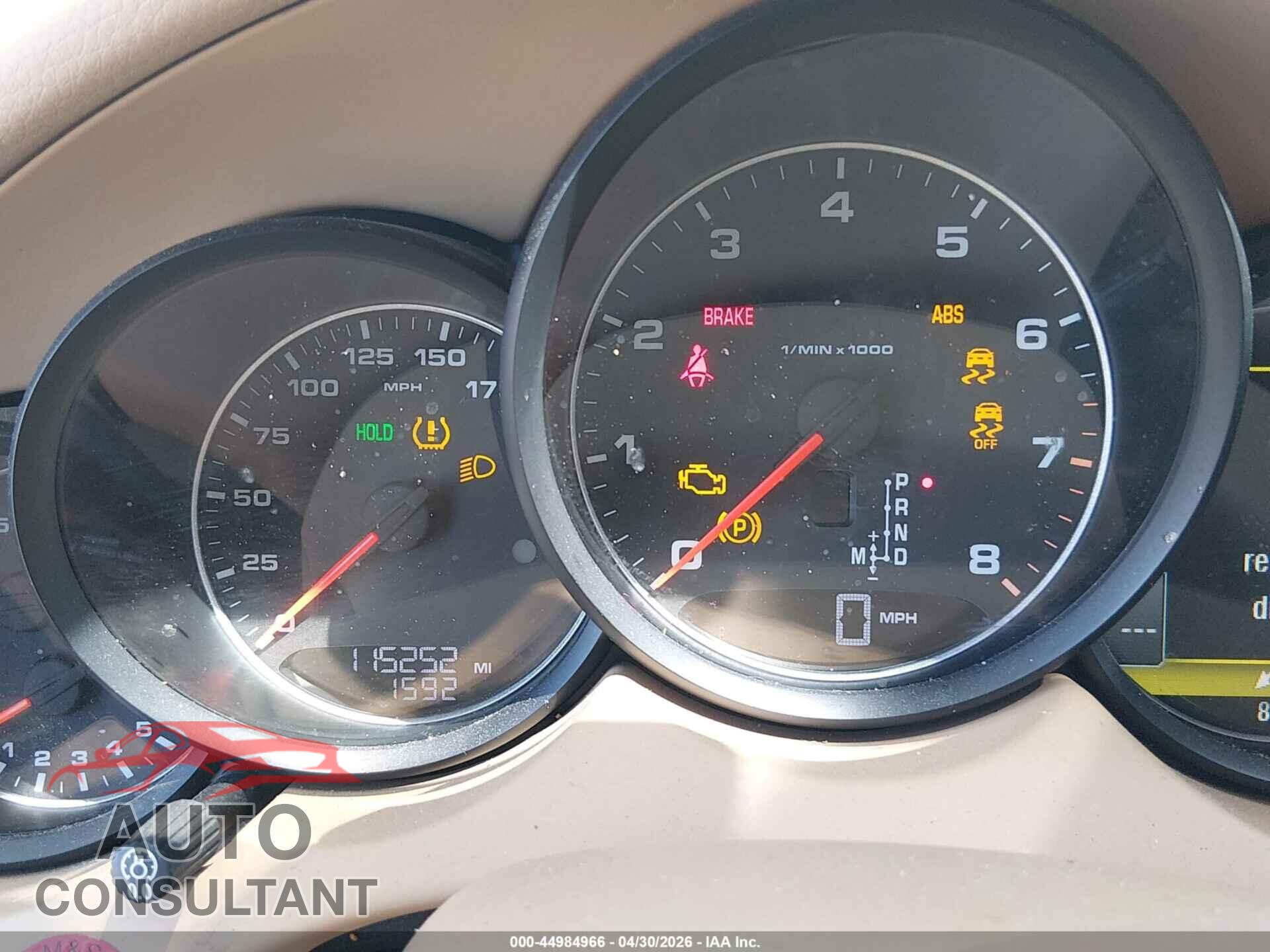 PORSCHE CAYENNE 2012 - WP1AA2A2XCLA09576