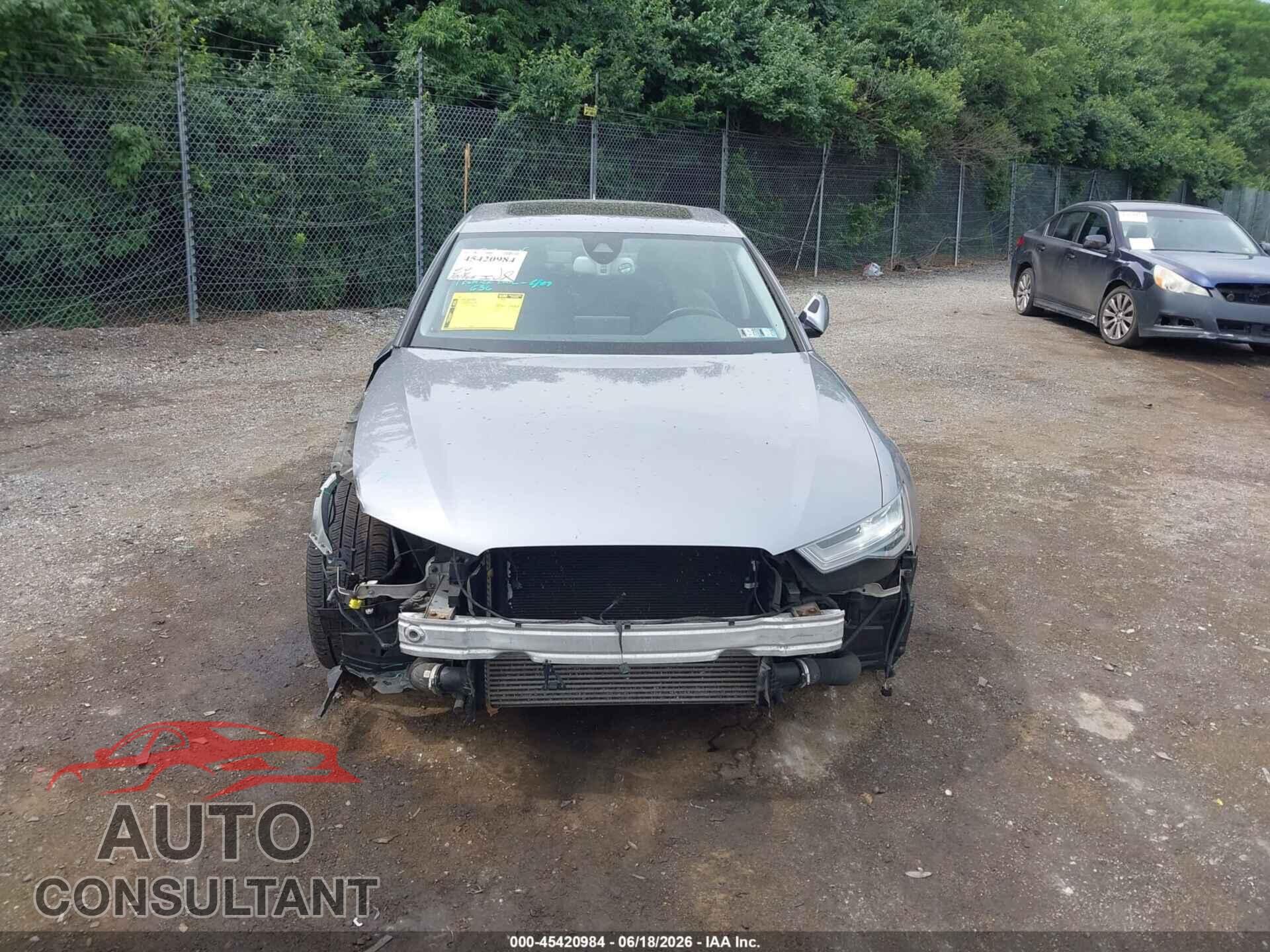 AUDI A6 2016 - WAUGFAFC2GN178345