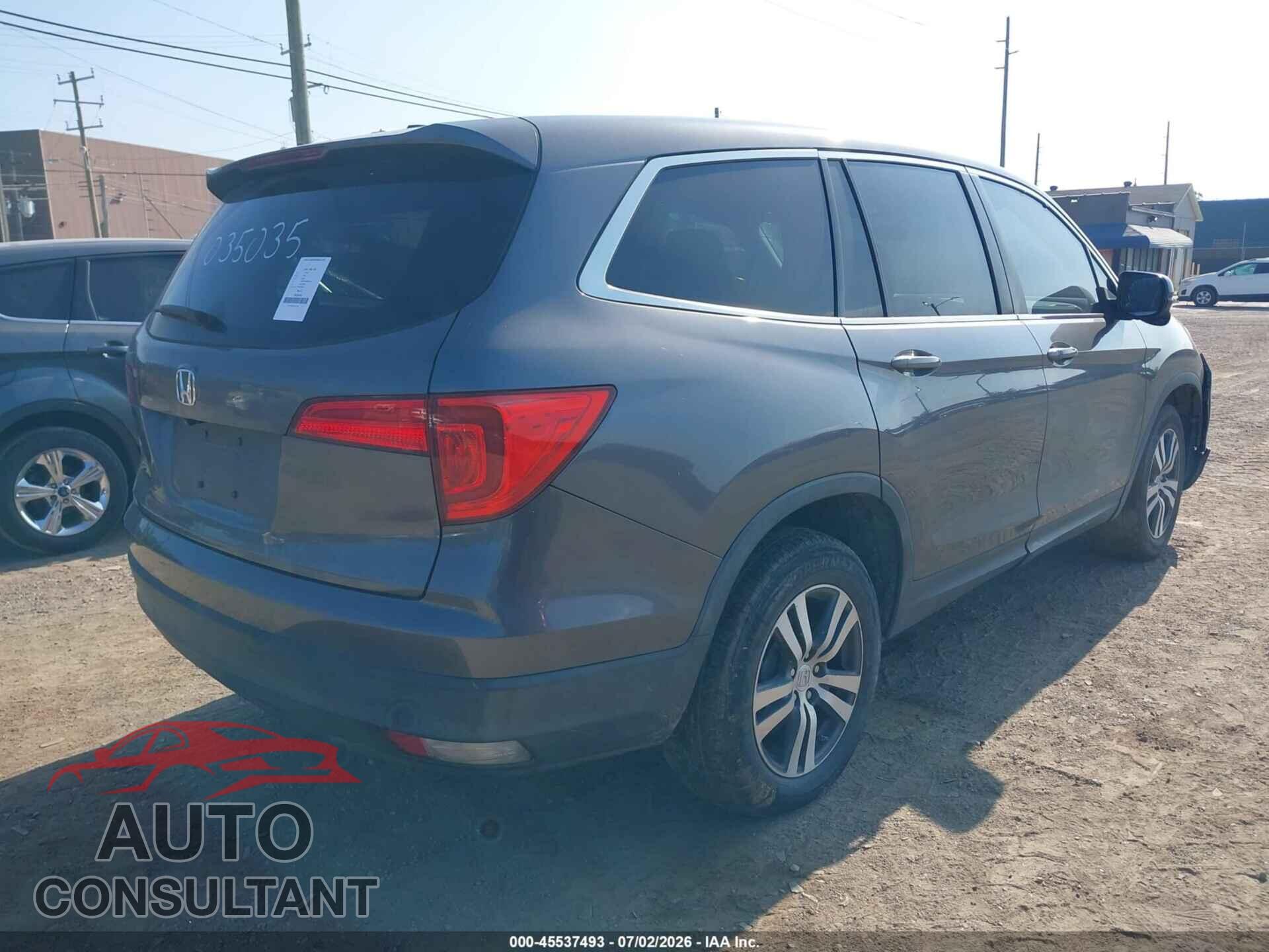 HONDA PILOT 2017 - 5FNYF5H32HB035035