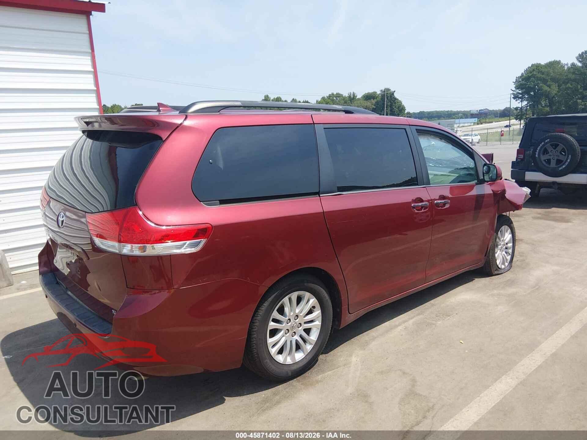 TOYOTA SIENNA 2012 - 5TDYK3DC6CS229397