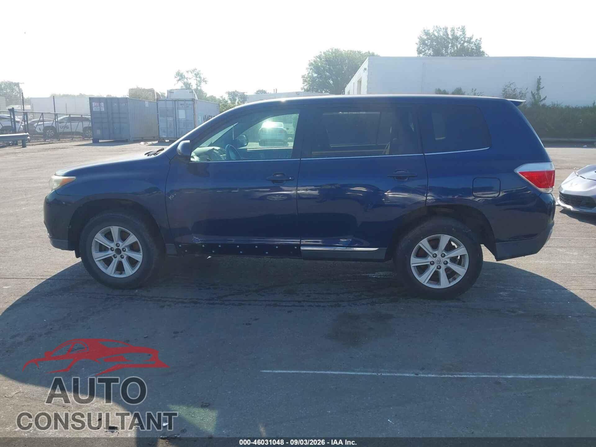 TOYOTA HIGHLANDER 2013 - 5TDZA3EH1DS038229