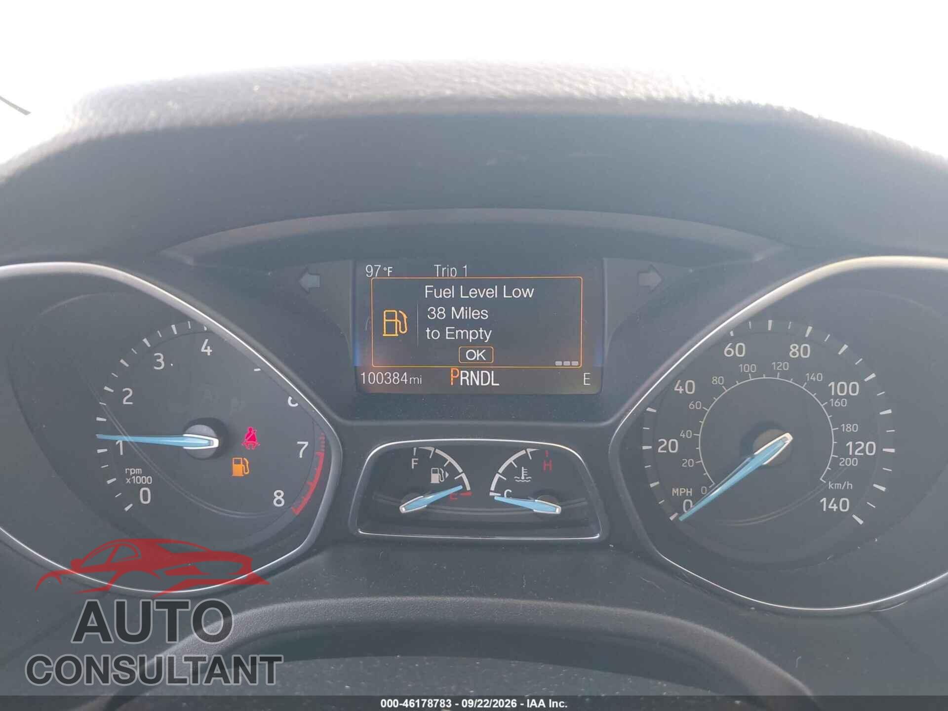 FORD FOCUS 2016 - 1FADP3F20GL372220