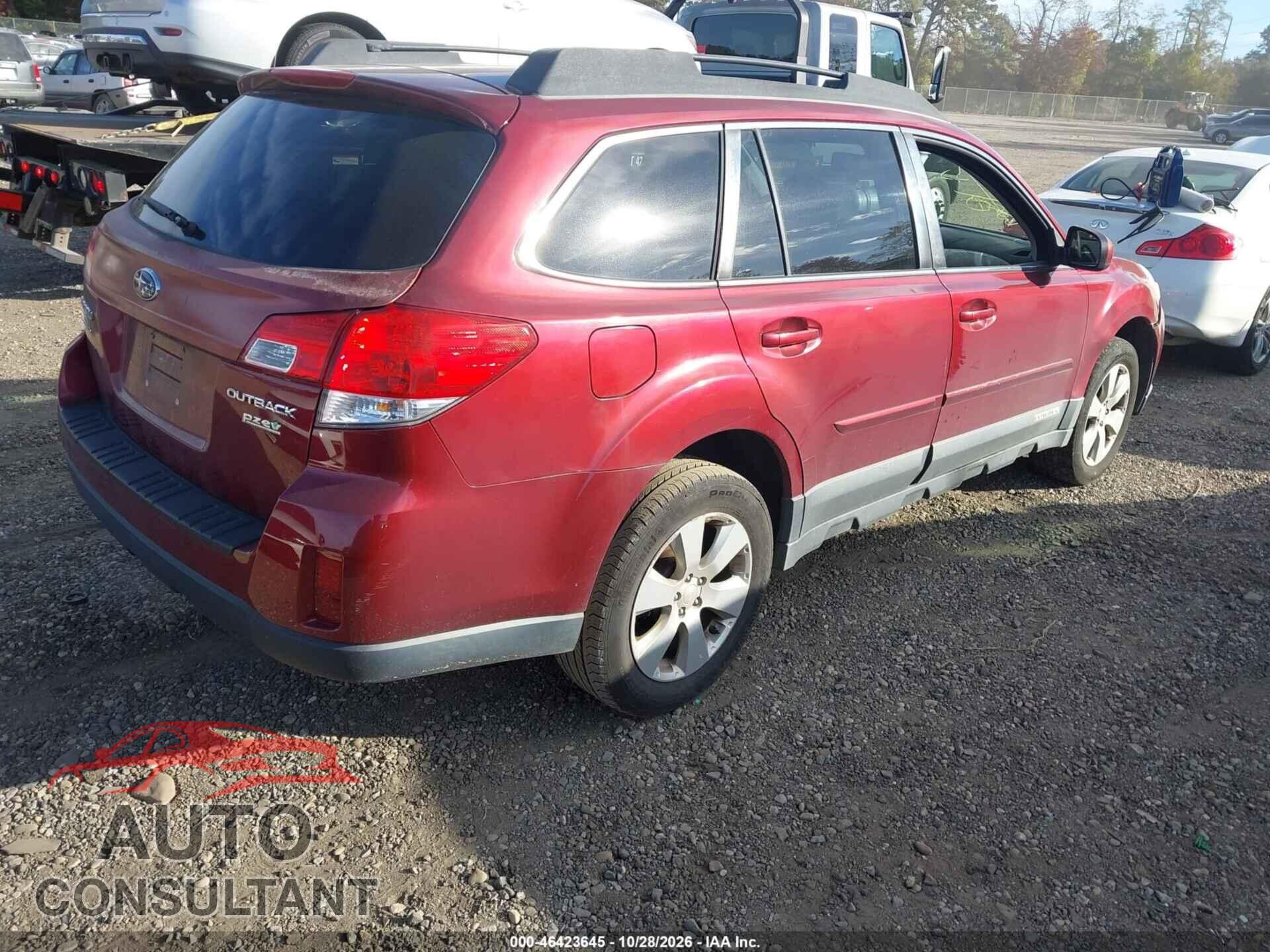 SUBARU OUTBACK 2012 - 4S4BRBCC2C3258101