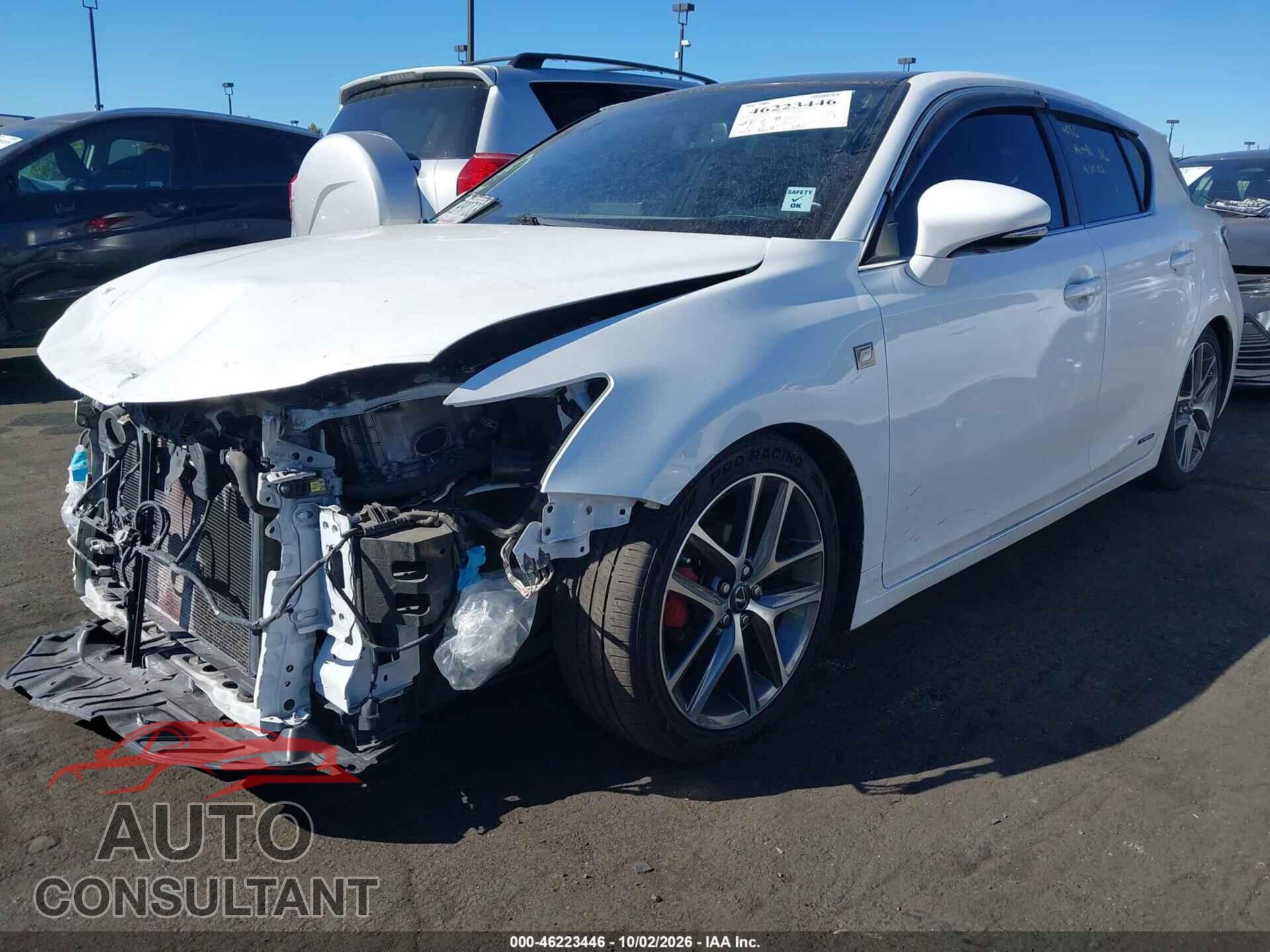 LEXUS CT 200H 2017 - JTHKD5BHXH2300737