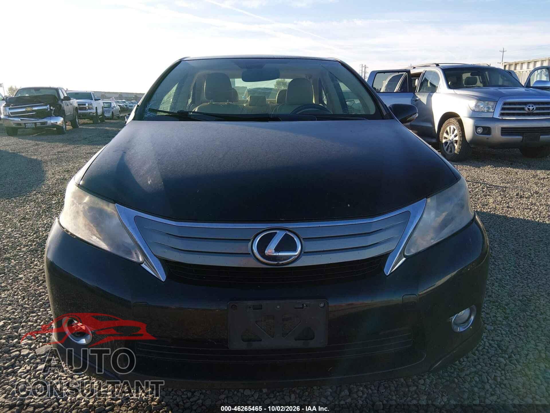 LEXUS HS 250H 2010 - JTHBB1BA8A2021889