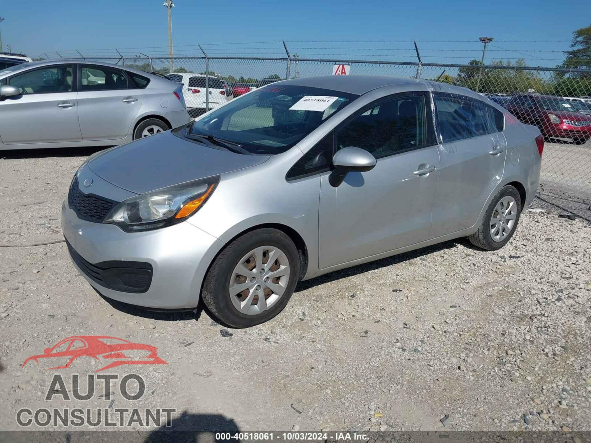 KIA RIO 2013 - KNADM4A35D6219042