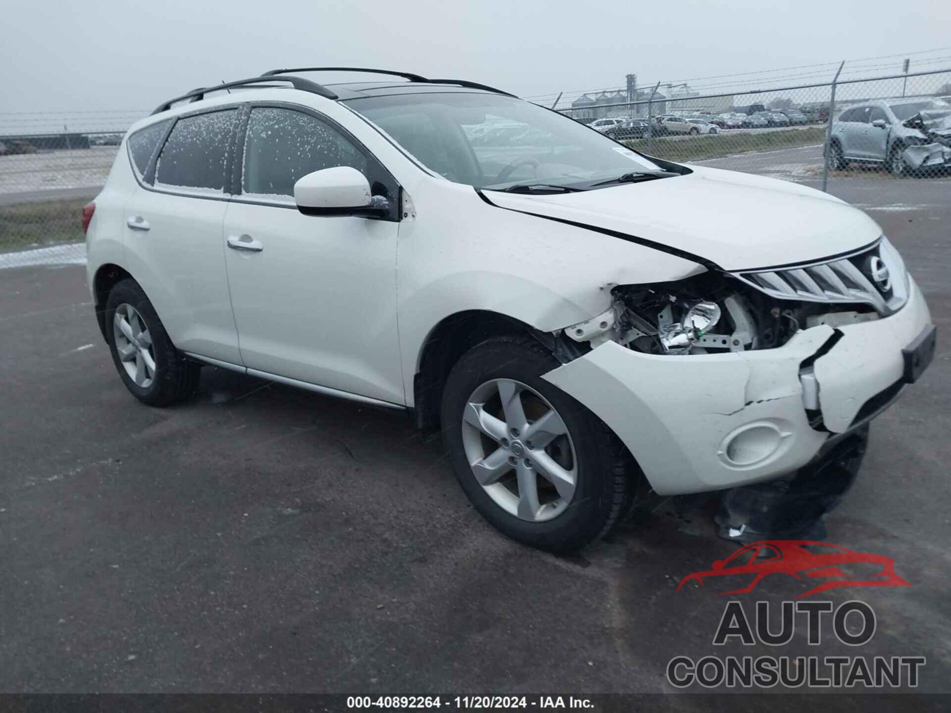 NISSAN MURANO 2010 - JN8AZ1MWXAW109485