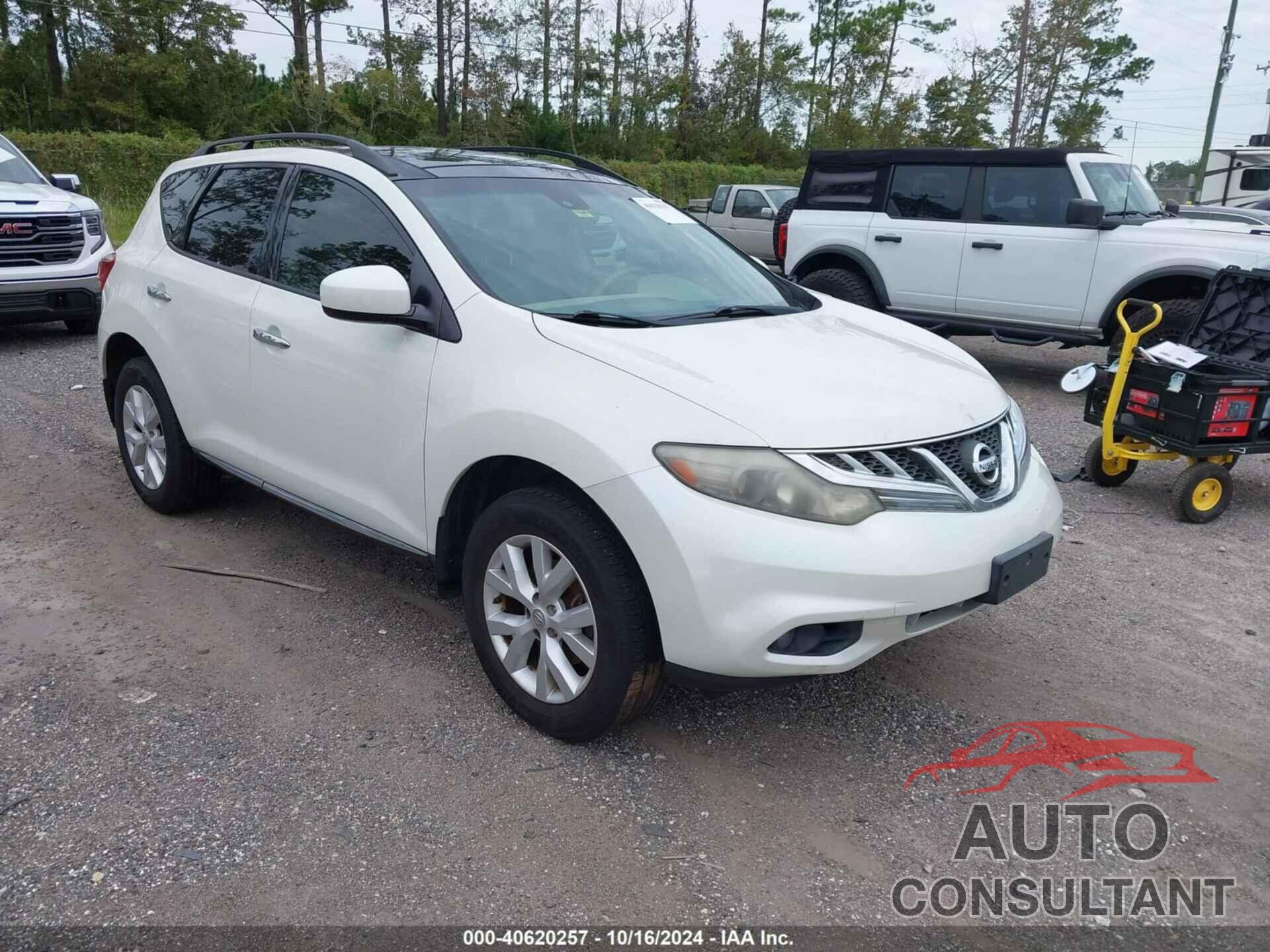 NISSAN MURANO 2011 - JN8AZ1MUXBW058795