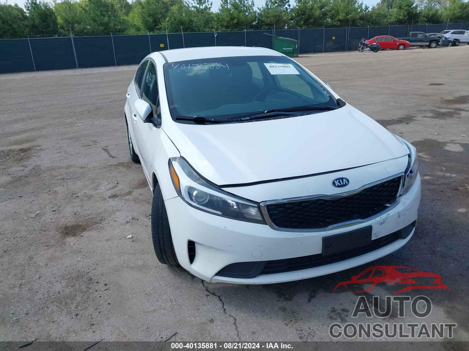 KIA FORTE 2017 - 3KPFL4A7XHE022644