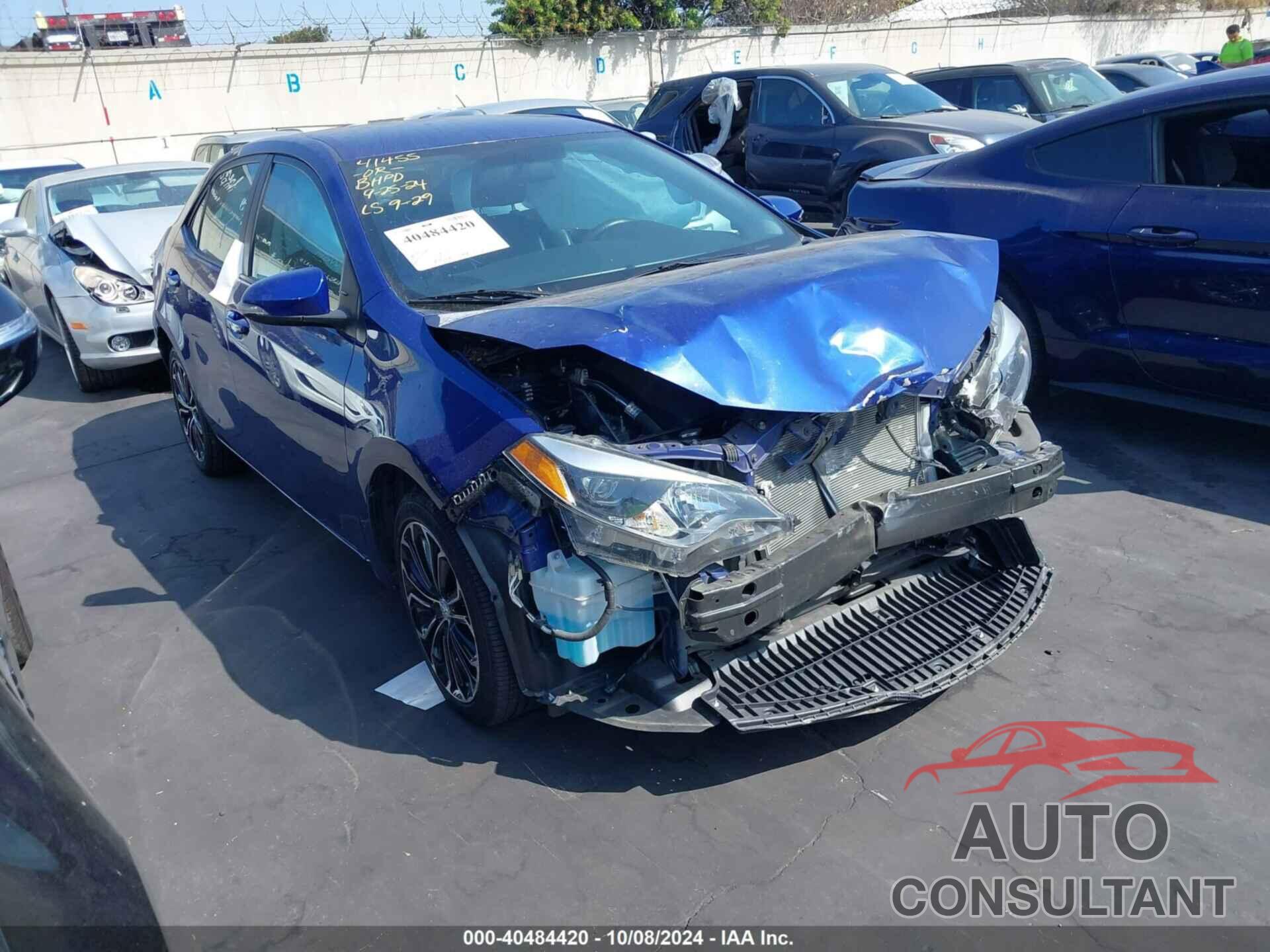 TOYOTA COROLLA 2016 - 5YFBURHE8GP437262