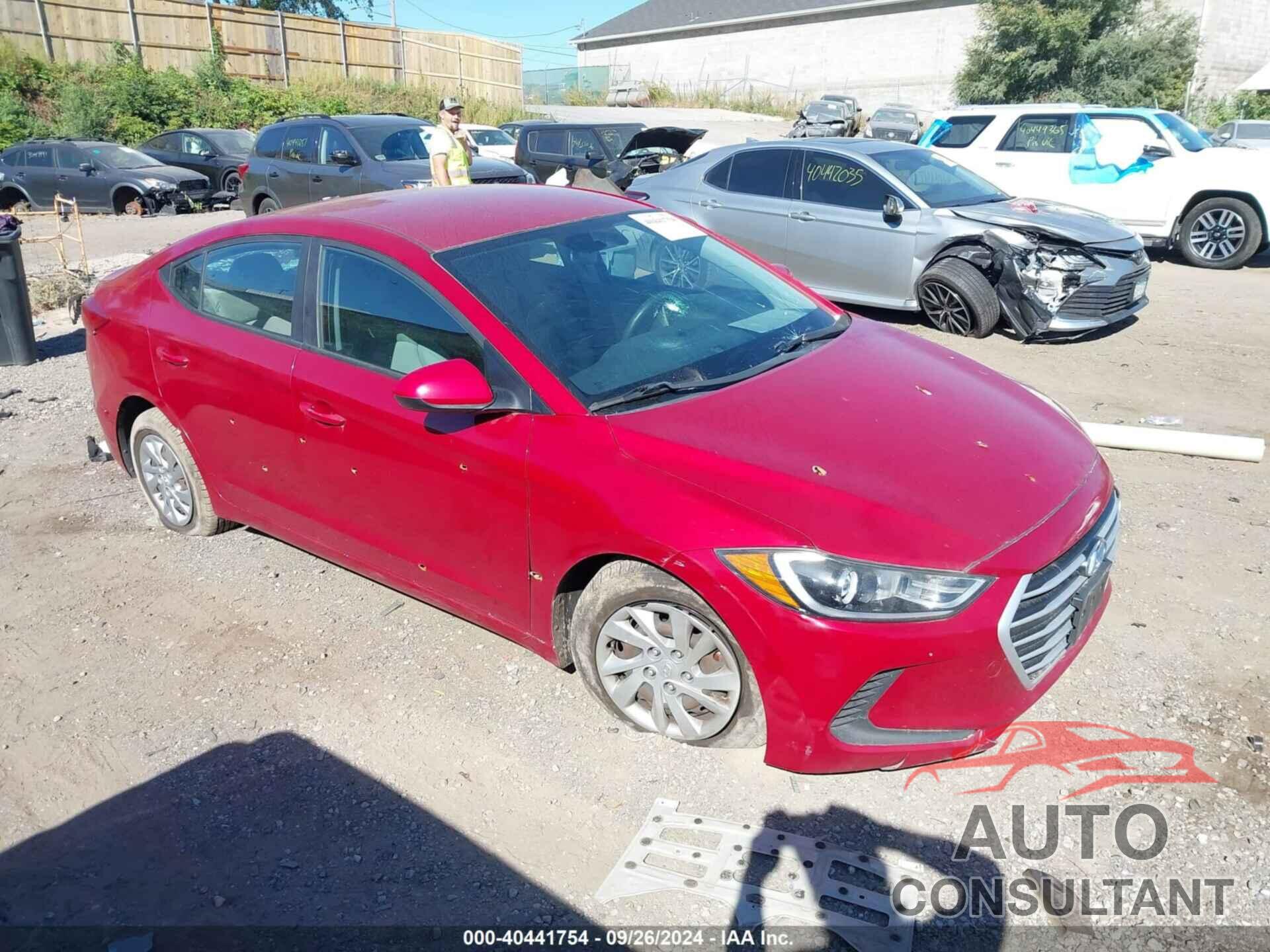 HYUNDAI ELANTRA 2017 - KMHD74LF1HU120264