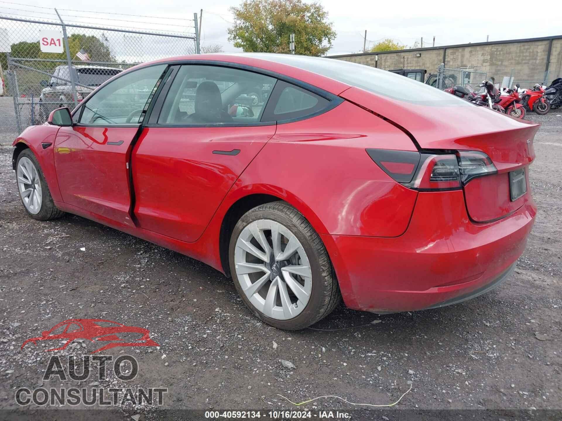TESLA MODEL 3 2022 - 5YJ3E1EB0NF185108