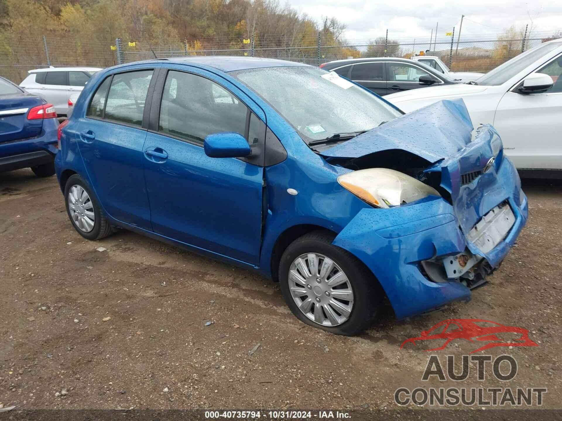 TOYOTA YARIS 2010 - JTDKT4K35A5278539