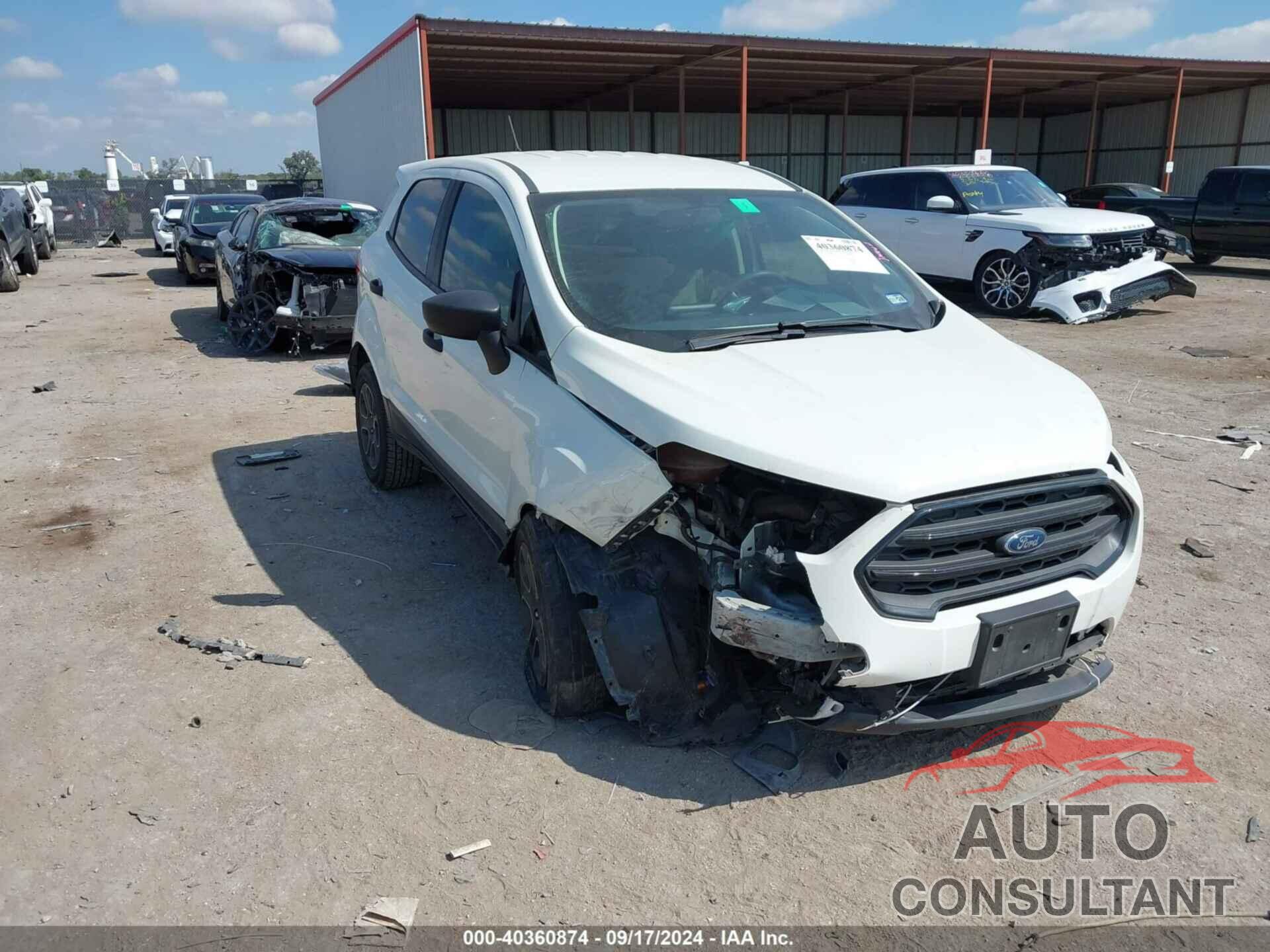 FORD ECOSPORT 2019 - MAJ3S2FE4KC278445